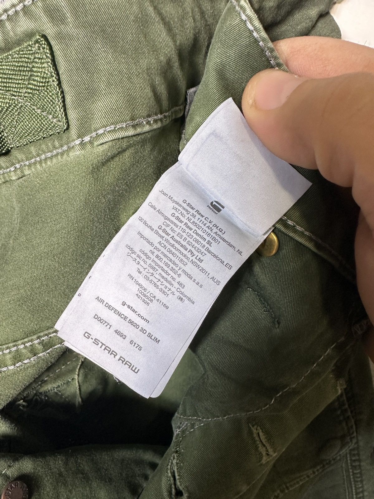 G-Star G-star Raw Air Defence 5620 3D slim Size US 29 - 8 Thumbnail