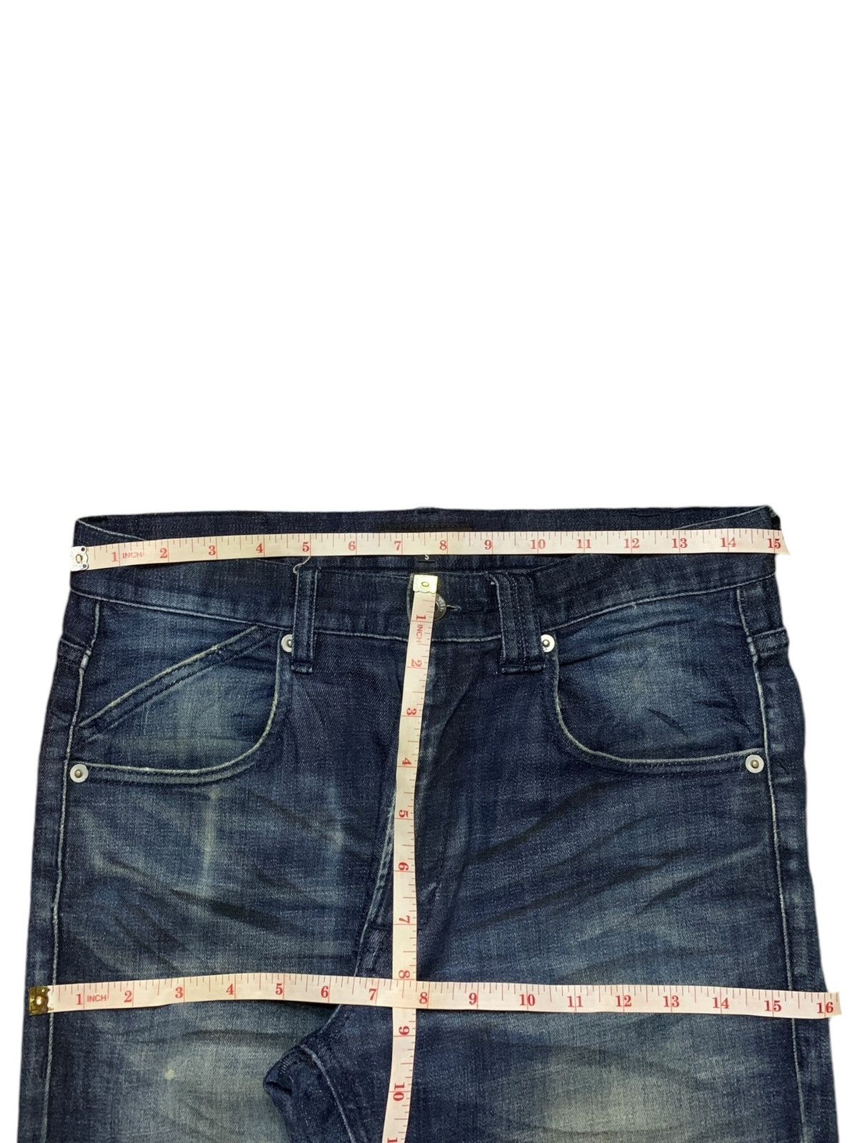 Japanese Brand × semanticdesign Vintage Japanese Semantic Design Indigo Mud Wash Jeans Size US 30 / EU 46 - 13 Thumbnail
