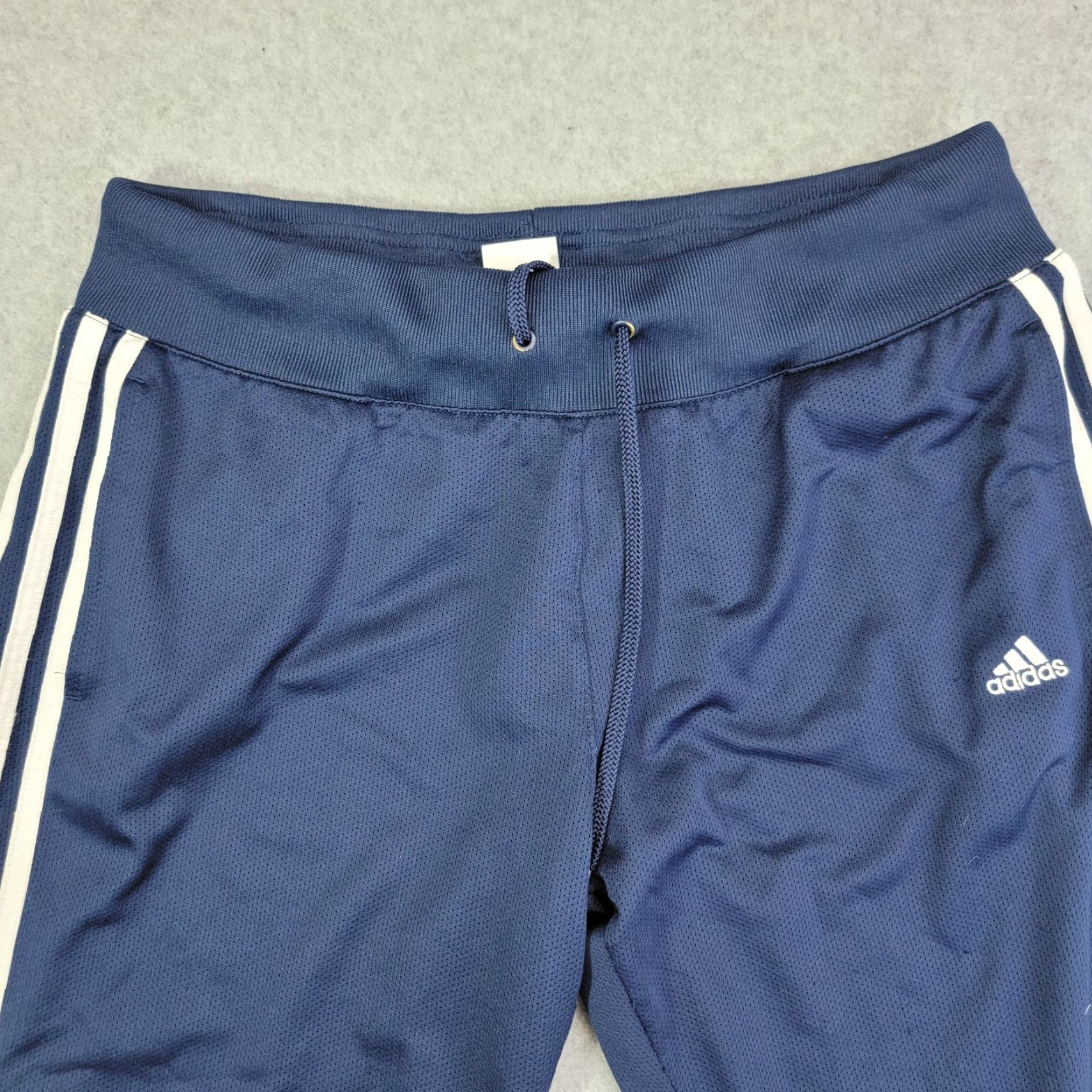 Adidas Adidas 3 Stripes Track Pants Navy Blue Athletic Workout Men's L Baggy y2k Pants Size US 33 - 3 Thumbnail