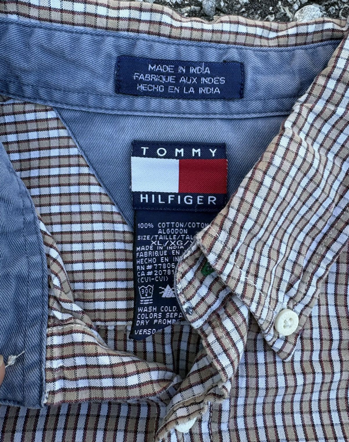 Other Tommy Hilfiger Men's Brown Button Up Long Sleeve Size US XL / EU 56 / 4 - 2 Thumbnail