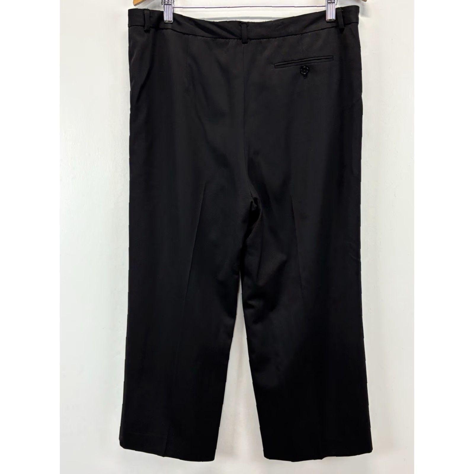 Brooks Brothers Brooks Brothers Wool Pants Women’s 16 Black Pleated Wide-Leg Classic Dress Pants Mens? Womens Size 38" / US 16 / IT 52 - 3 Thumbnail