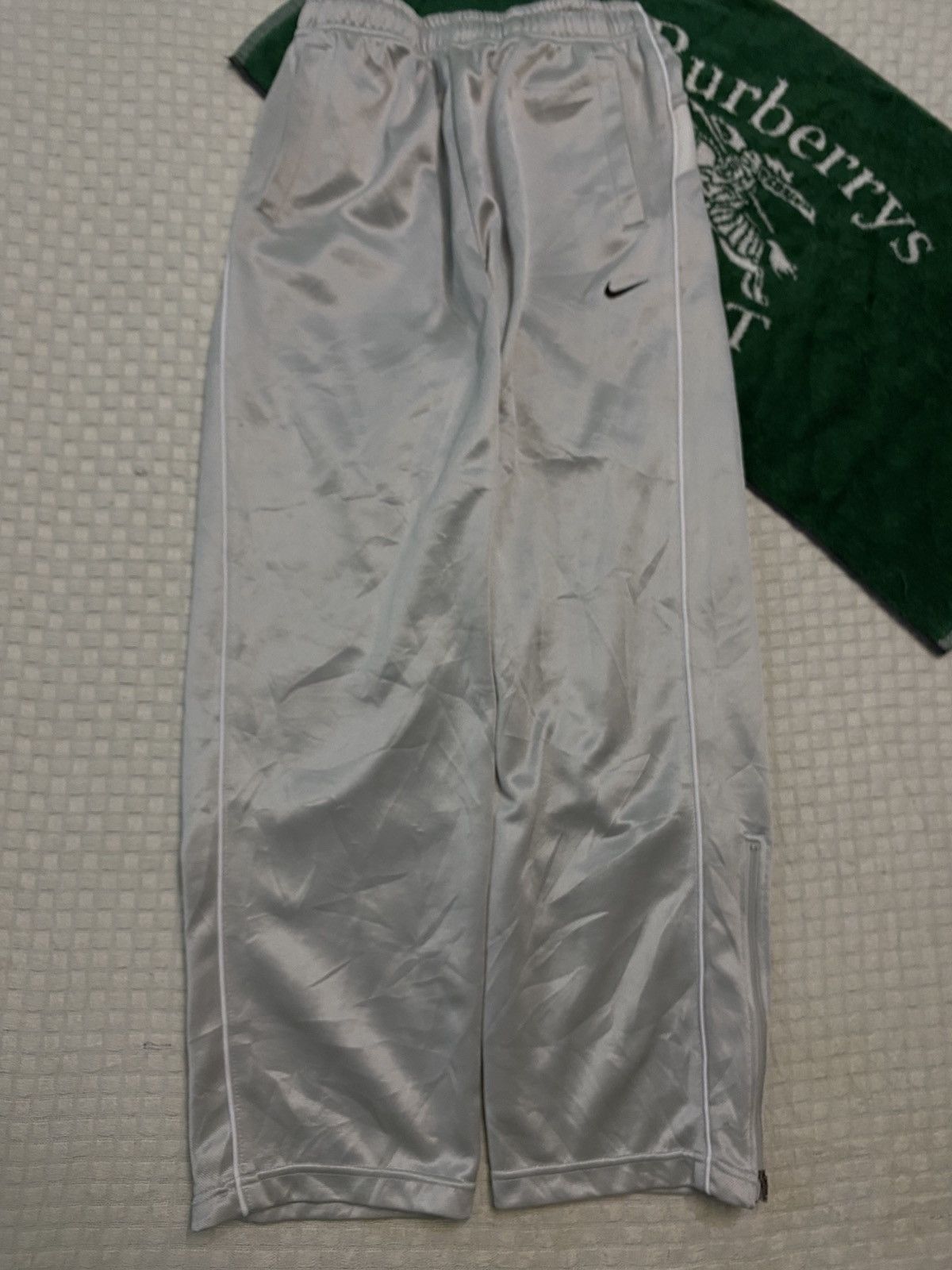 NOCTA × Nike 💥 VINTAGE NIKE 90S BAGGY WIDE LEG SWOOSH TRACK PANTS Y2K Size US 36 / EU 52 - 1 Thumbnail