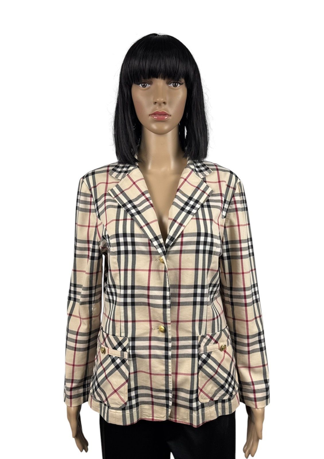 Burberry × Vintage Burberry London Full Check Jacket Vintage made in Hong Kong Size M / US 6-8 / IT 42-44 - 1 Thumbnail