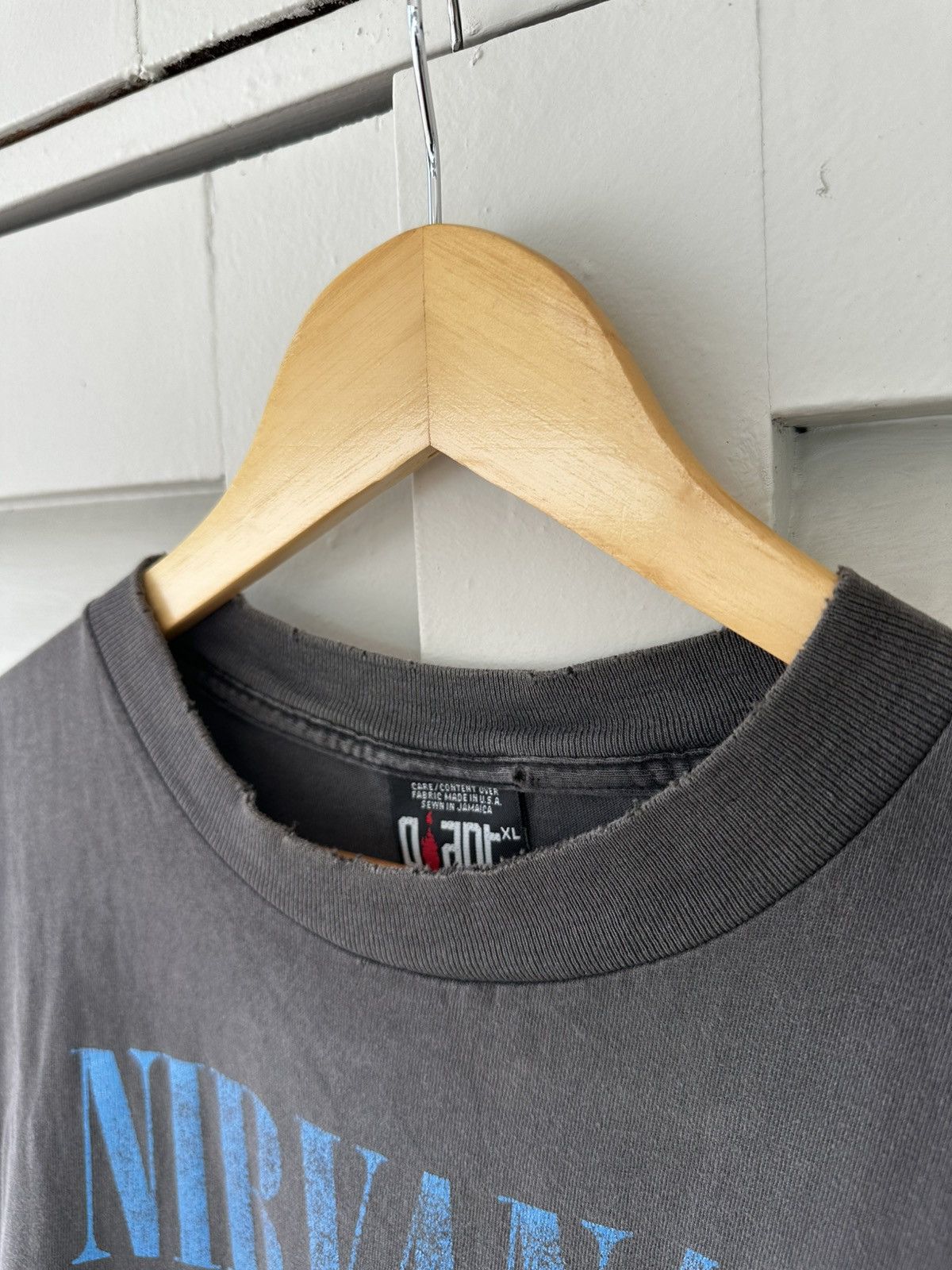 Vintage Authentic Vintage Nirvana Sliver Size US XL / EU 56 / 4 - 2 Thumbnail