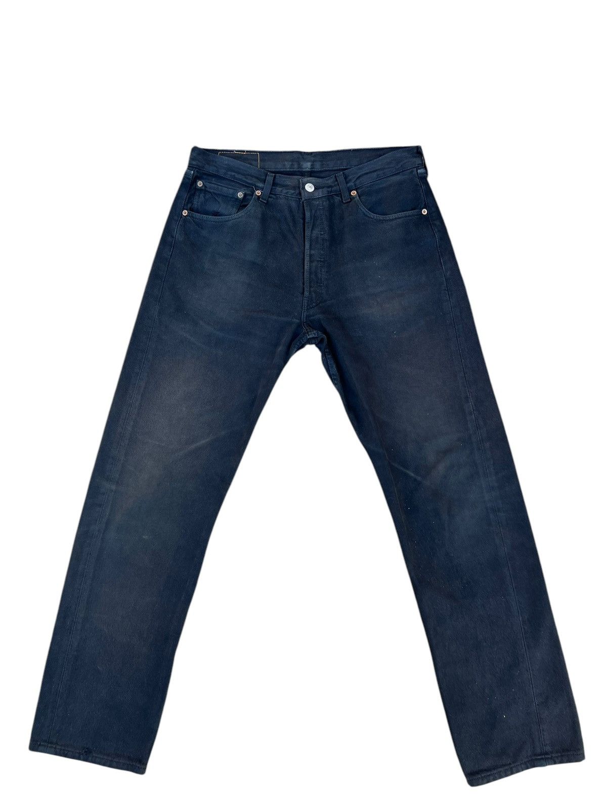 Levi's Vintage 2002 Levi’s 501 Sun Faded Black Denim Jeans Regular Size US 32 / EU 48 - 1 Thumbnail