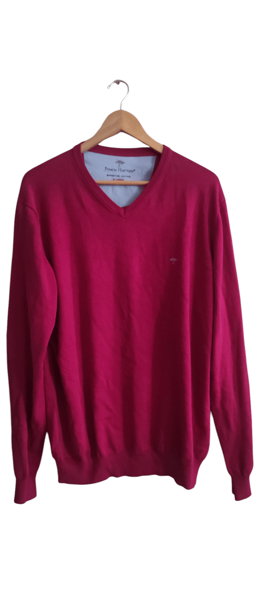 Other Fynch-Hatton V-neck Knitting Sweater Made Of 100% Cotton Size US XL / EU 56 / 4 - 1 Thumbnail