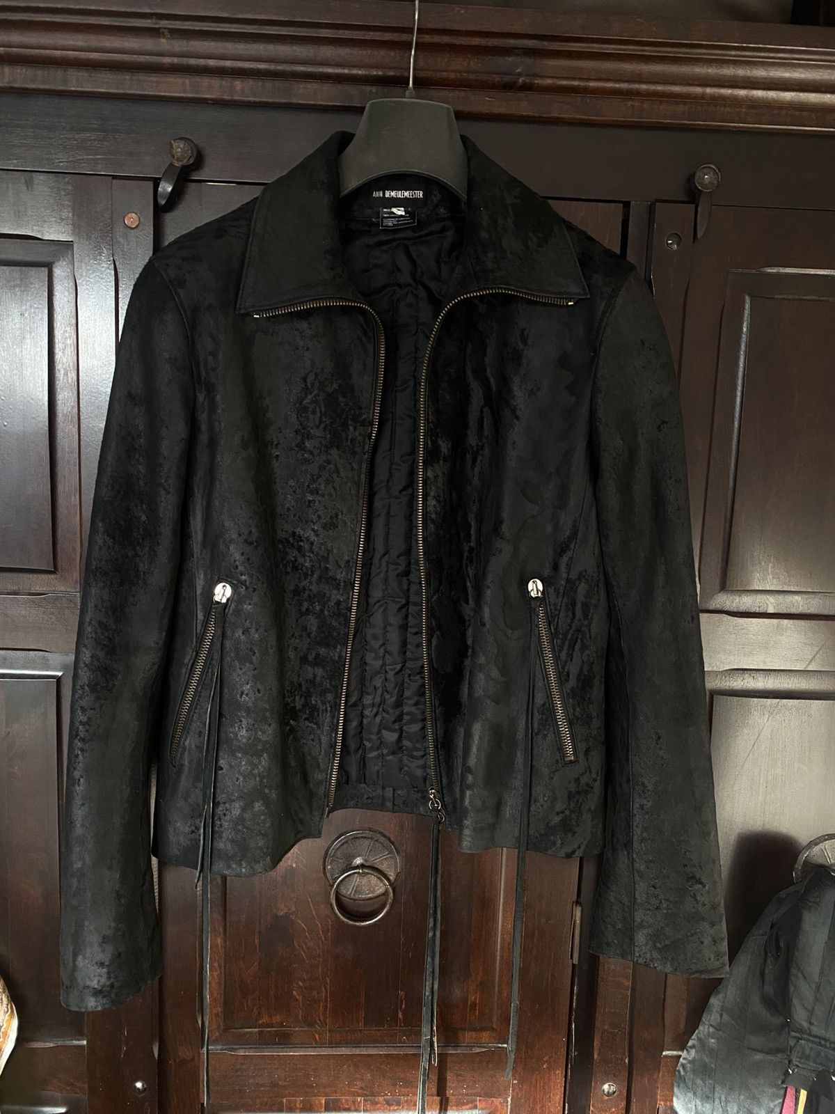 Ann Demeulemeester Ann Demeulemeester FW2002 distressed lamb