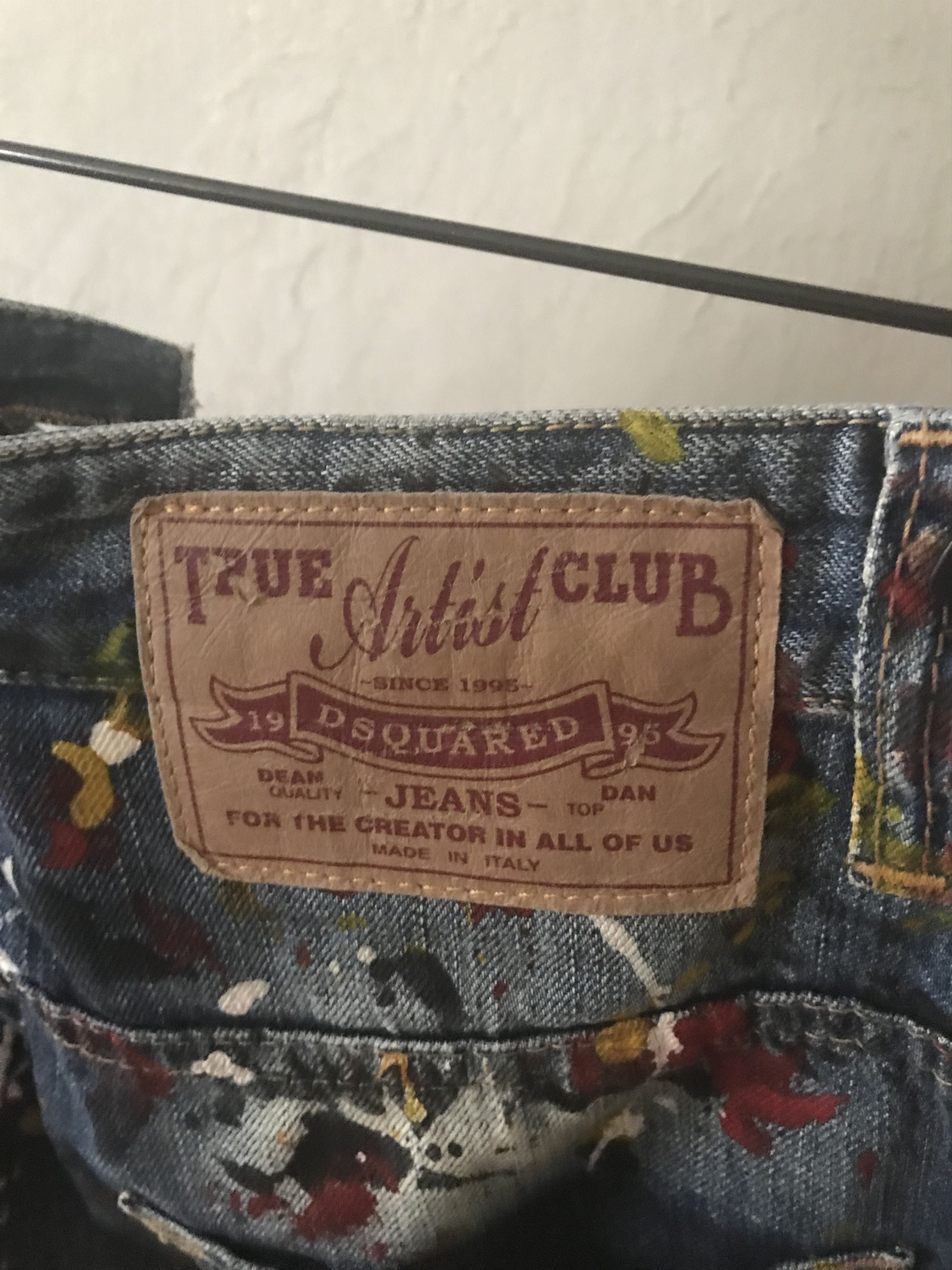 Dsquared2 Dsquared2 FW10 paint splatter 3/4 jeans, size 40, Y2K Size 27" / US 4 / IT 40 - 5 Thumbnail
