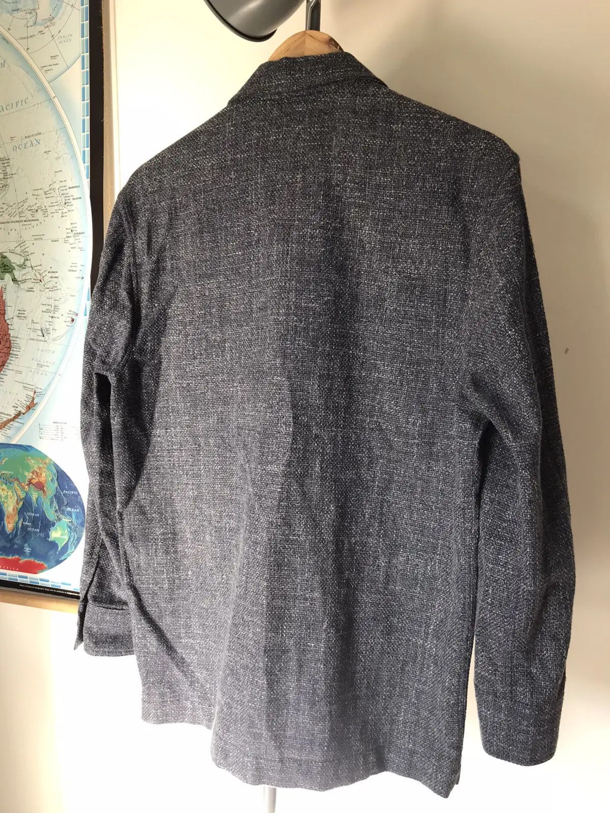 Christian Kimber Fitzroy Jacket - Blue Italian Cotton Basketweave Size US M / EU 48-50 / 2 - 5 Thumbnail