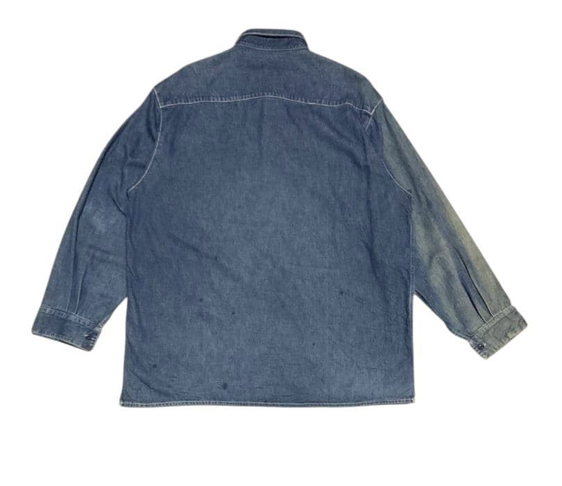Vintage Vintage Smith’s American Denim Flannel Shirt Size US XL / EU 56 / 4 - 4 Thumbnail