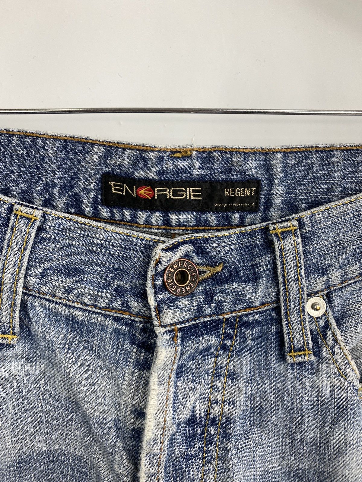 Energie 🇯🇵 Vintage 90s Energie Distressed Japanese Style Y2K Jeans Size US 32 / EU 48 - 6 Thumbnail