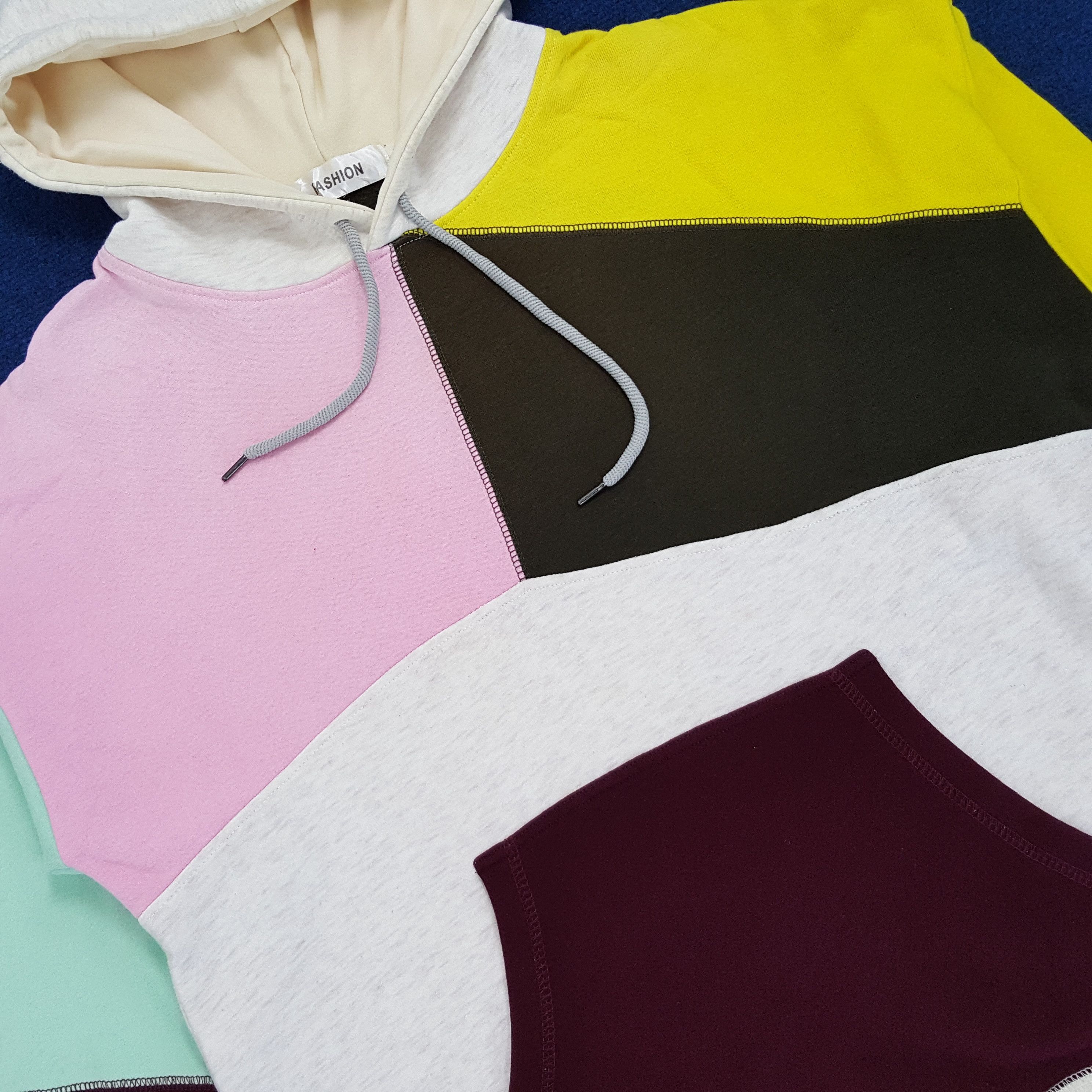 Vintage Vintage Streetwear Colour Block Hoodies Size US M / EU 48-50 / 2 - 2 Thumbnail