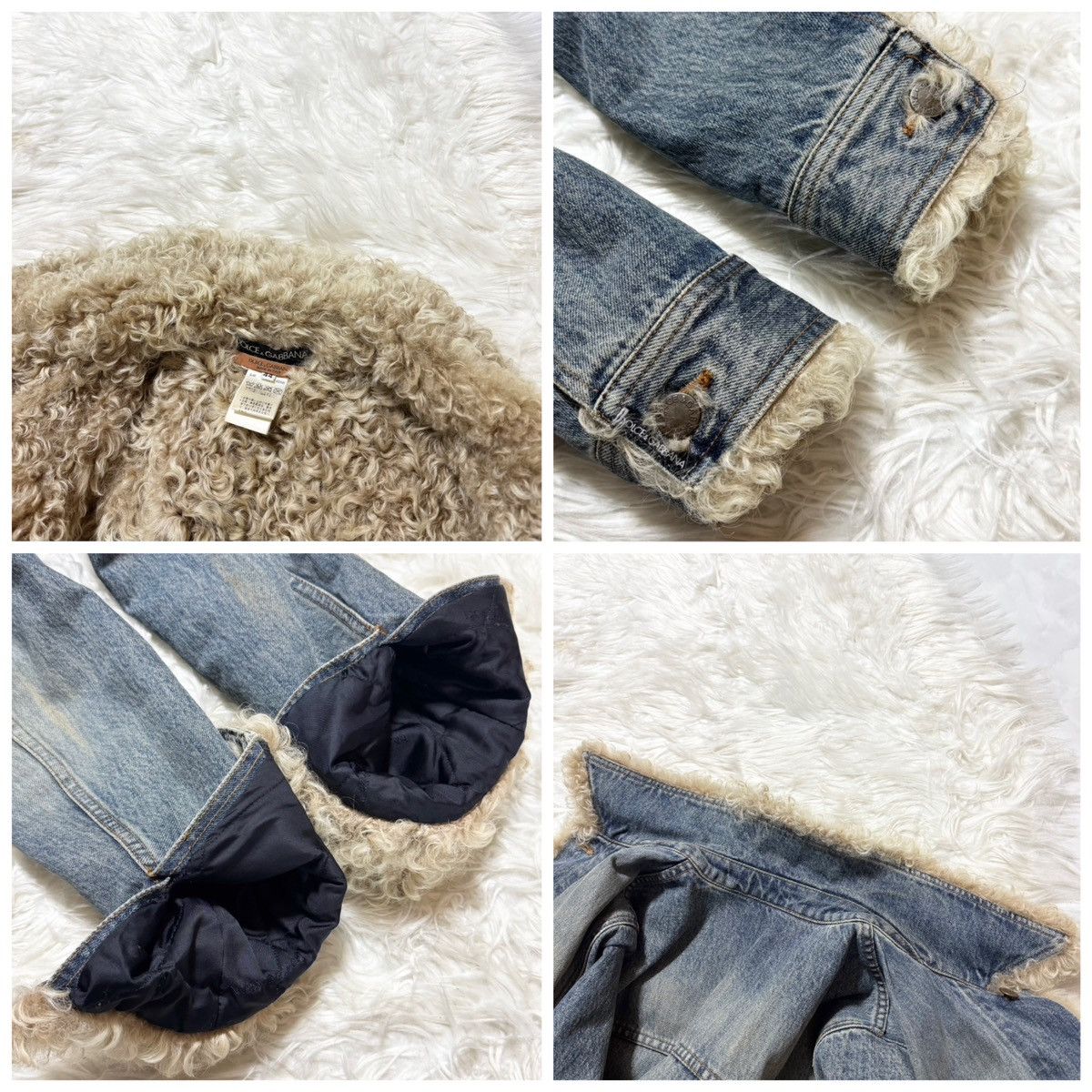 Dolce & Gabbana Dolce & Gabbana fur-lined denim blouson jacket Size US S / EU 44-46 / 1 - 3 Thumbnail