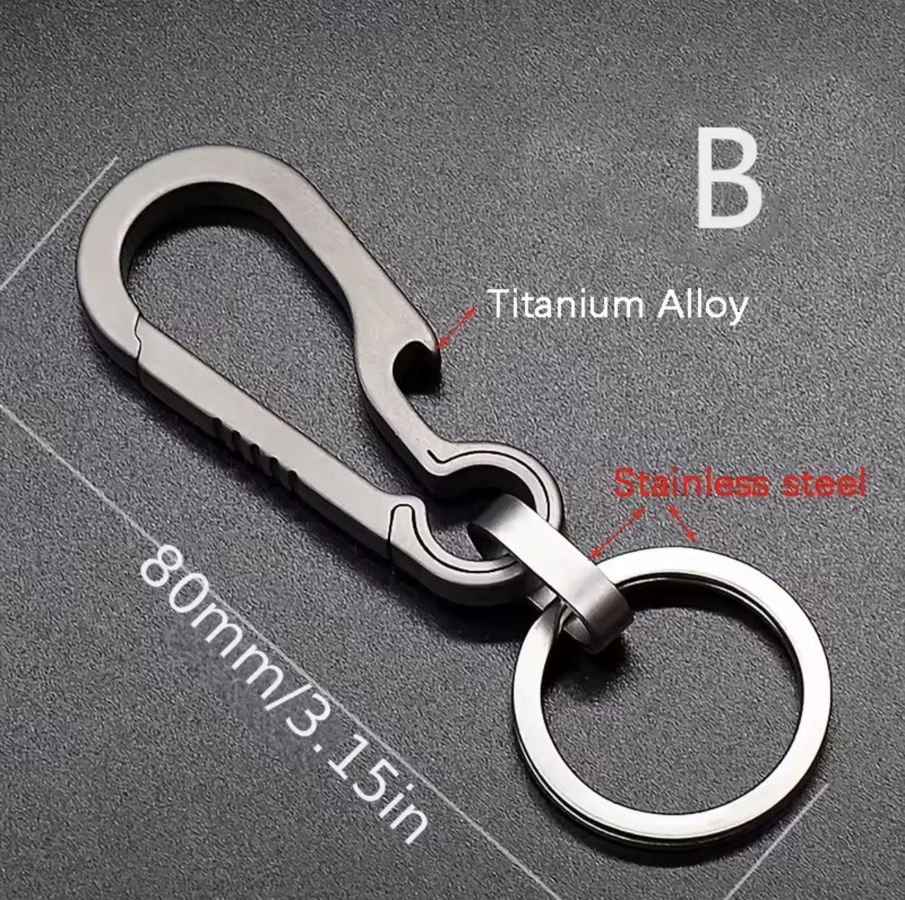 Japanese Brand × Other Titanium Carabiner Keychain with Bottle Opener Size ONE SIZE - 5 Thumbnail