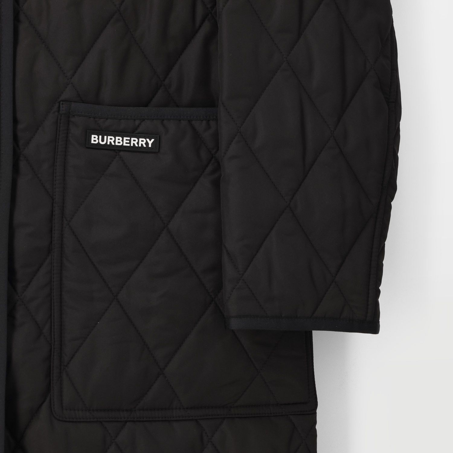 Burberry o1w1db10426 Quilted Long Jacket in Black Size XXS / US 00 / IT 34 - 7 Thumbnail