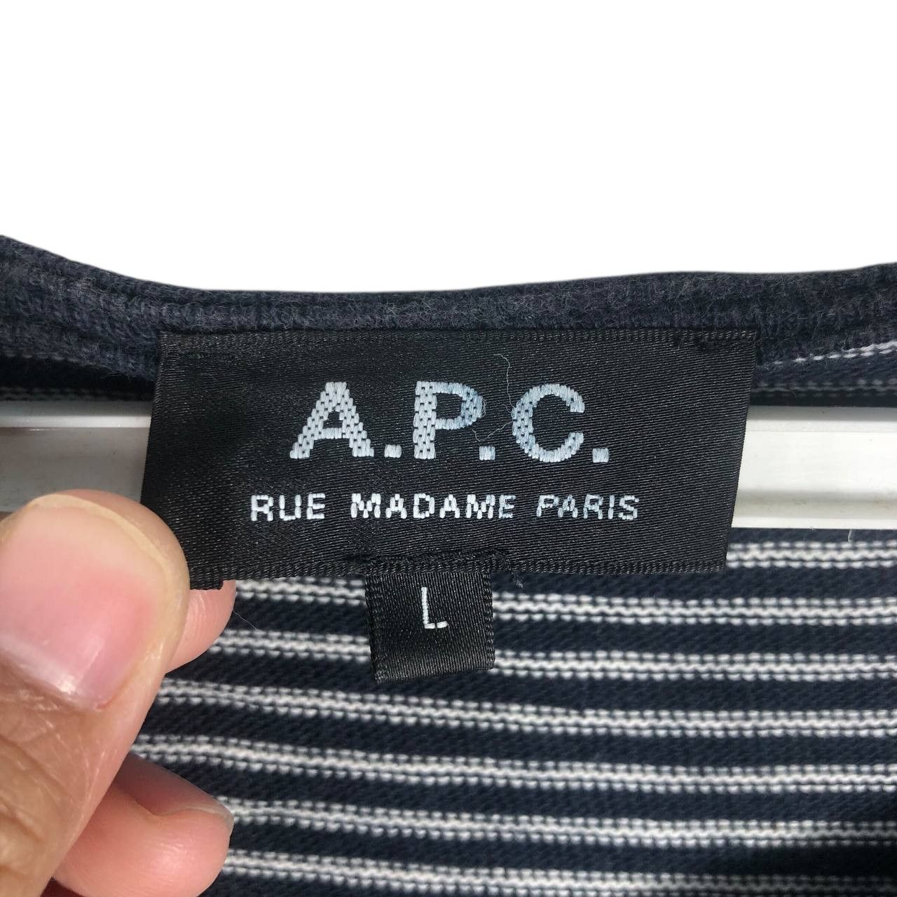 A.P.C. A.P.C Long Sleeve T-Shirt Size US L / EU 52-54 / 3 - 6 Thumbnail