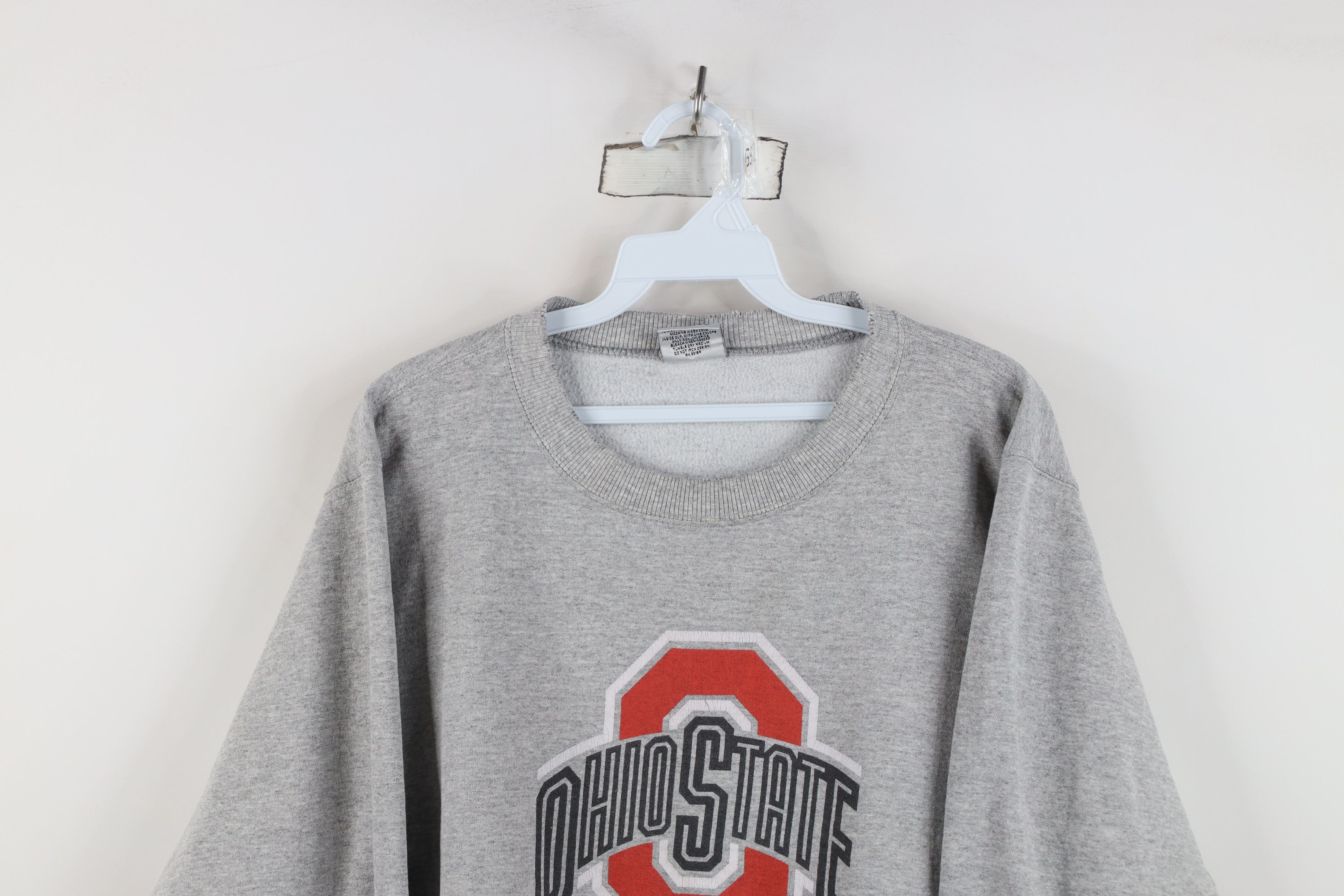 Vintage Vintage 90s Spell Out Ohio State University Sweatshirt Gray Size US S / EU 44-46 / 1 - 2 Thumbnail