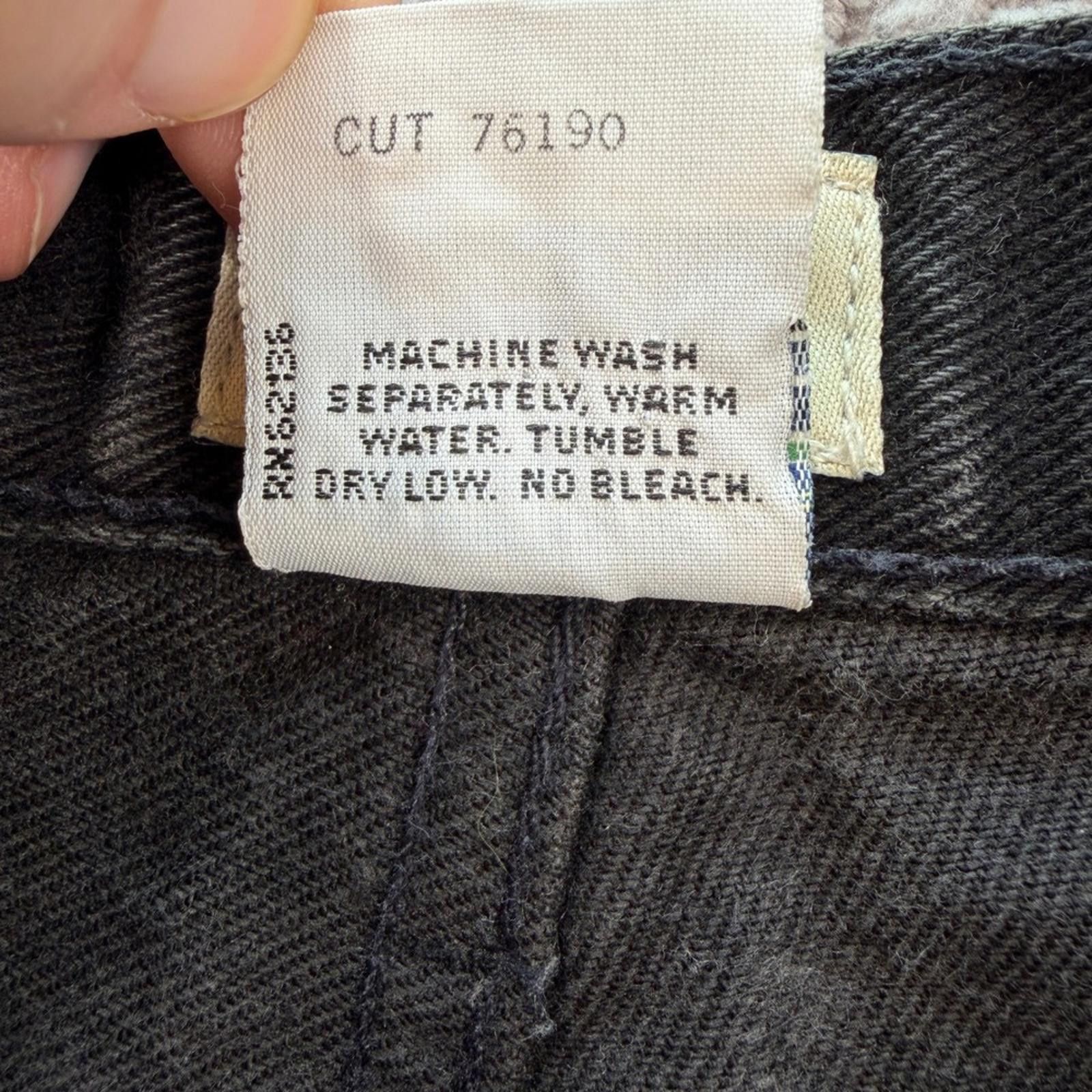 Guess Vintage Guess Jeans Made in USA 32x34 Faded Black 90s Size US 32 / EU 48 - 7 Thumbnail