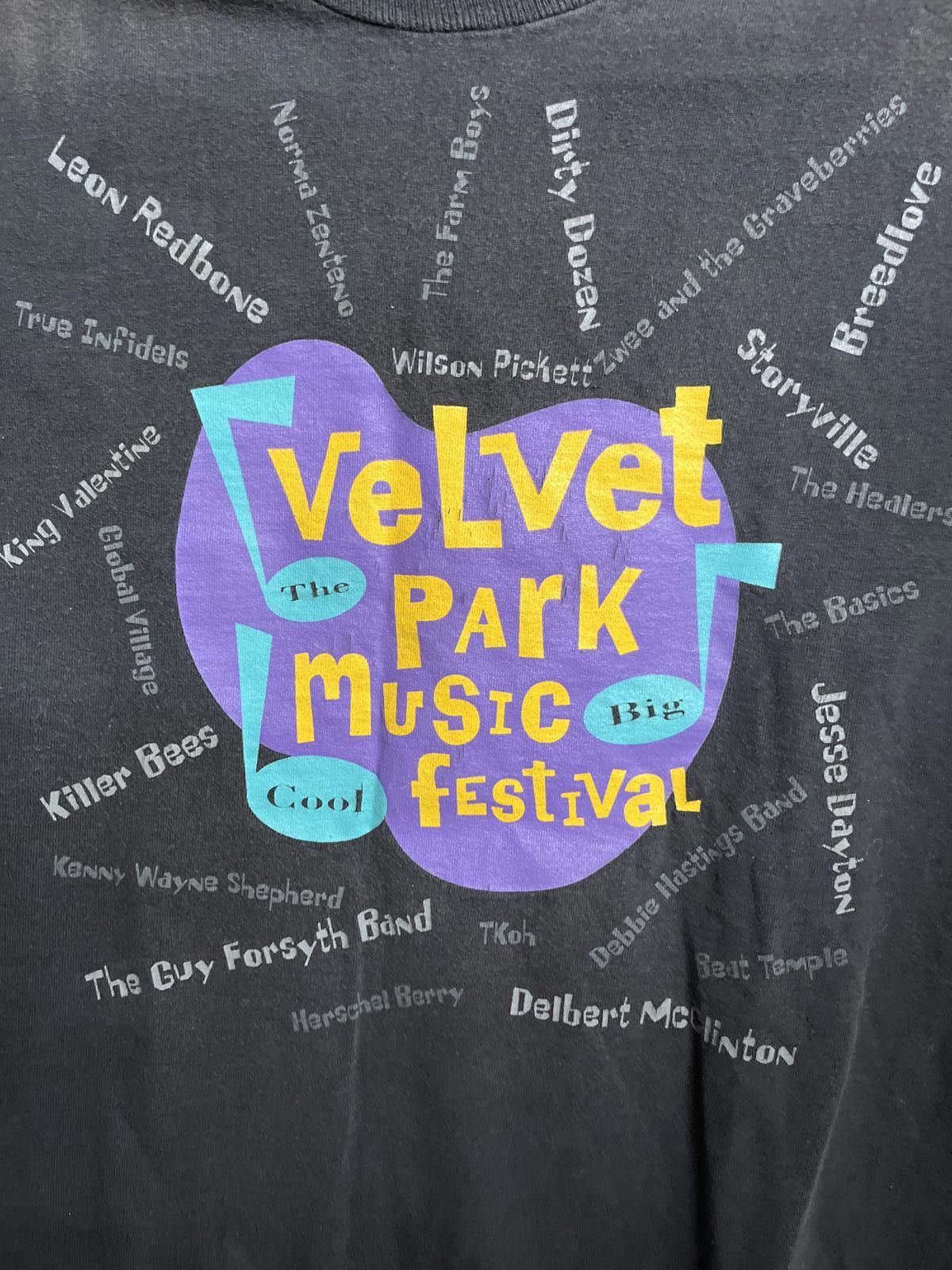 Fruit Of The Loom VTG The Big Cool 1995 T-shirt Velvet Park Music Festival XL Size US XL / EU 56 / 4 - 4 Thumbnail
