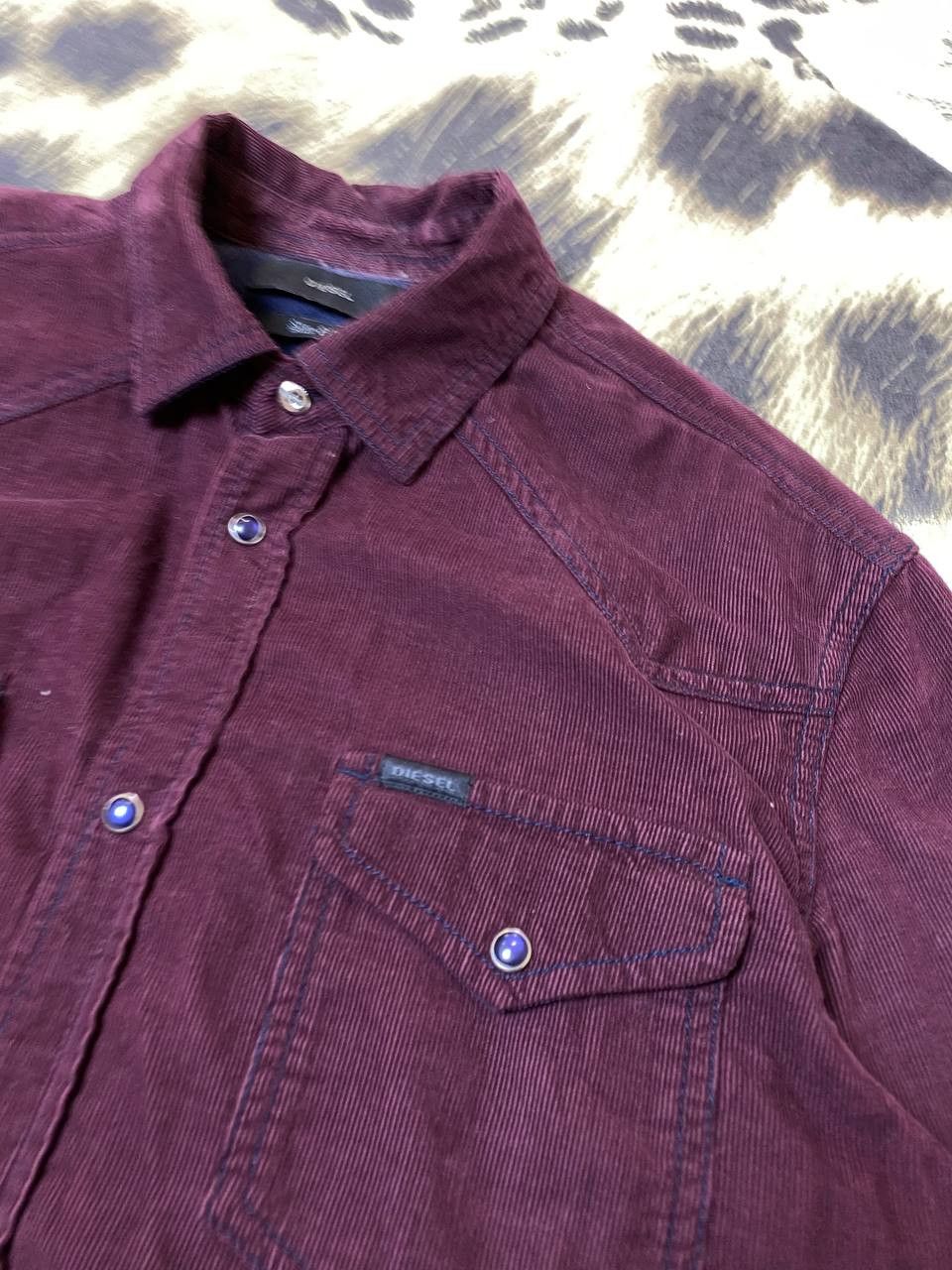 Diesel Trashed Shirt Vintage Cropped Button Up Size US M / EU 48-50 / 2 - 9 Thumbnail