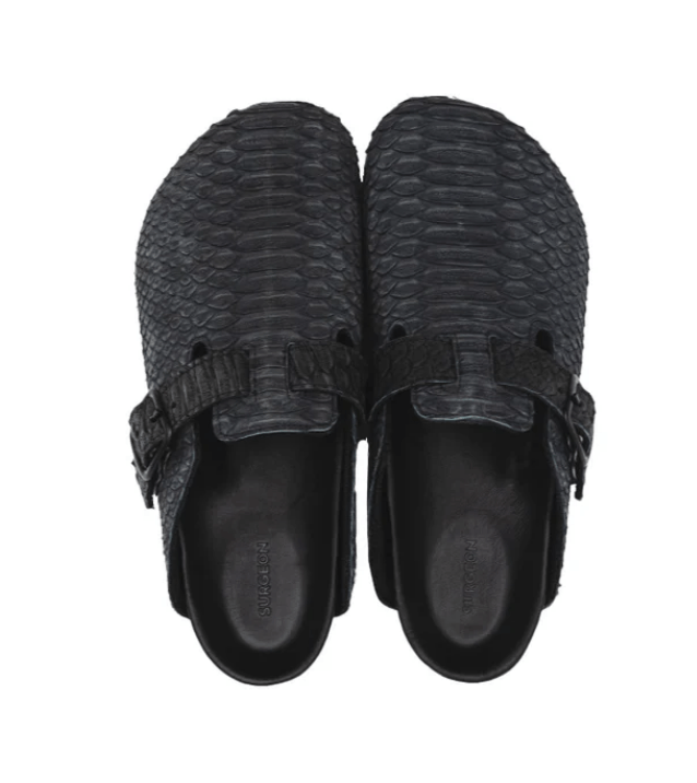 Birkenstock × The Shoe Surgeon Luxe Mule - Black Unisex Mens 9 Womens 10.5 Size US 9 / EU 42 - 2 Thumbnail