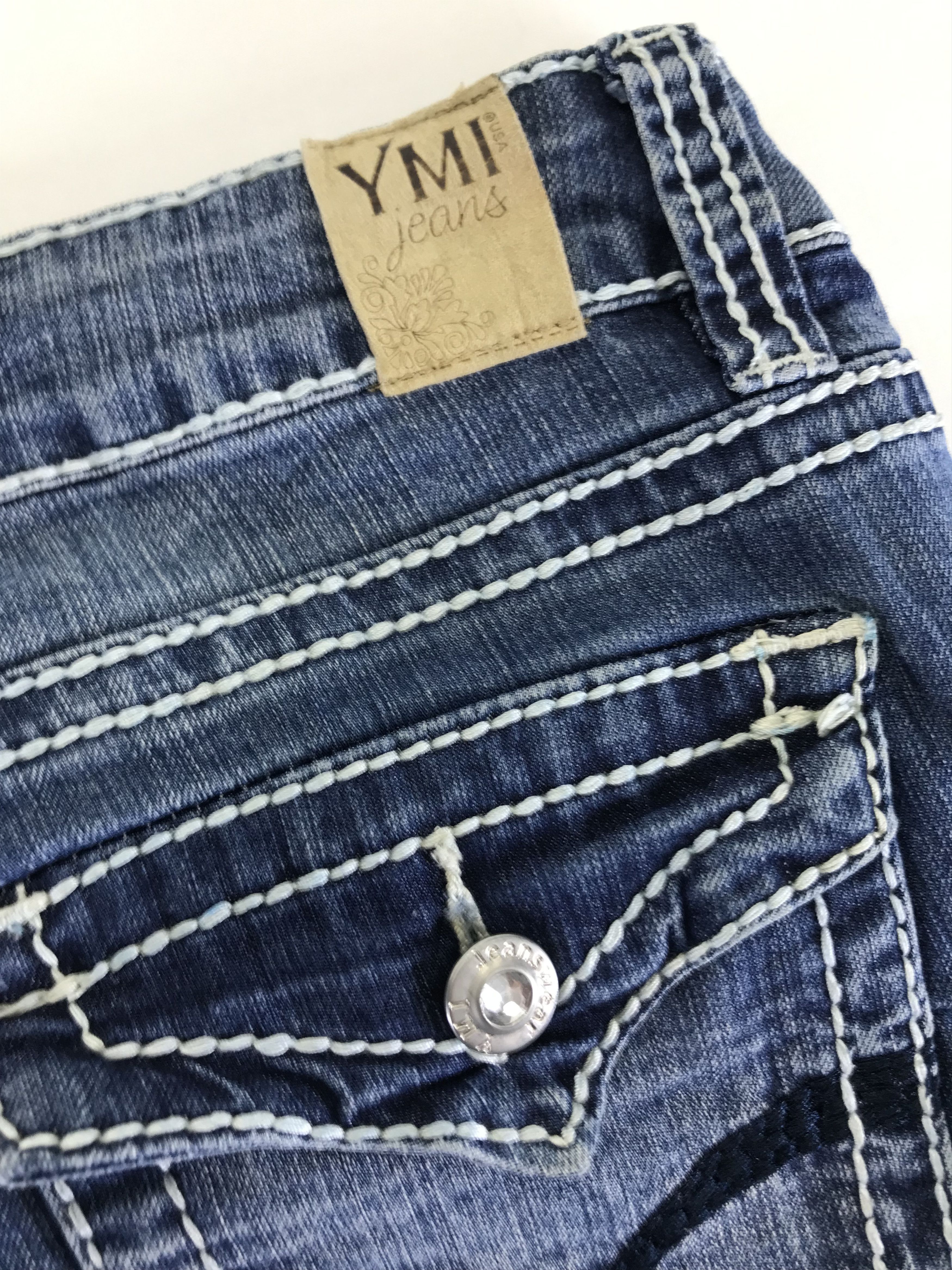 If Six Was Nine Vintage Japanese Super Flare Jeans Blue Washed Denim Size 30" / US 8 / IT 44 - 12 Thumbnail