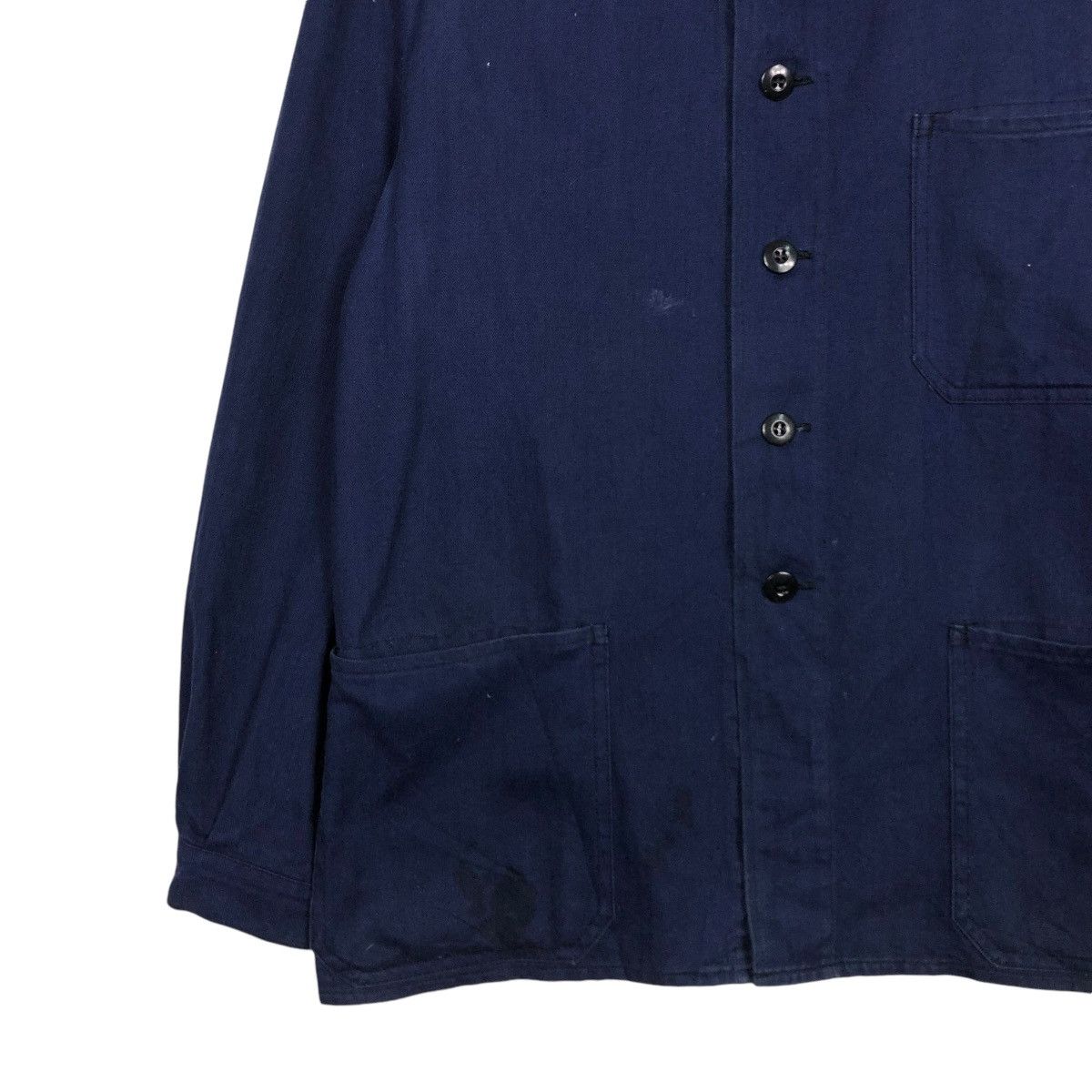 Vintage 🔥VINTAGE CHORE WORKER MILITARY JACKET G.WAHLER US NAVY Size US M / EU 48-50 / 2 - 6 Thumbnail