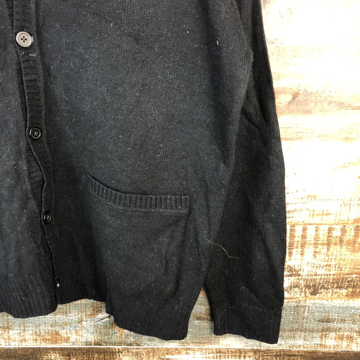 Homespun Knitwear × Japanese Brand Ancestress Black Cardigan Knitwear #A1372 Size US L / EU 52-54 / 3 - 8 Thumbnail
