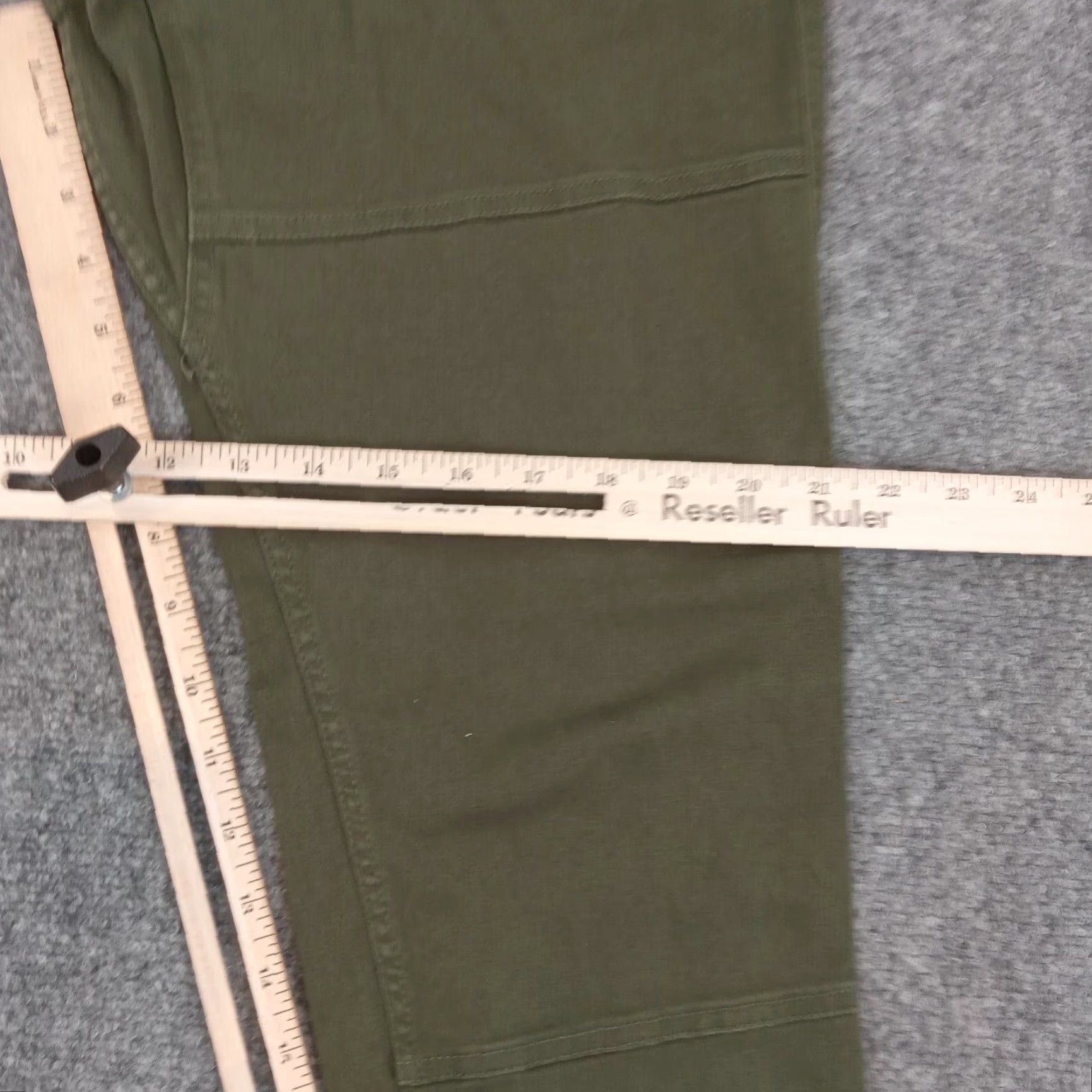 Vintage Publish Mens Pants Size 34x26 Green Joggers Zip Pocket Elastic Waist Casual Comfort Knit Polyester Slim/Regular Fit Tapered Front Flat Front Size US 34 / EU 50 - 4 Thumbnail