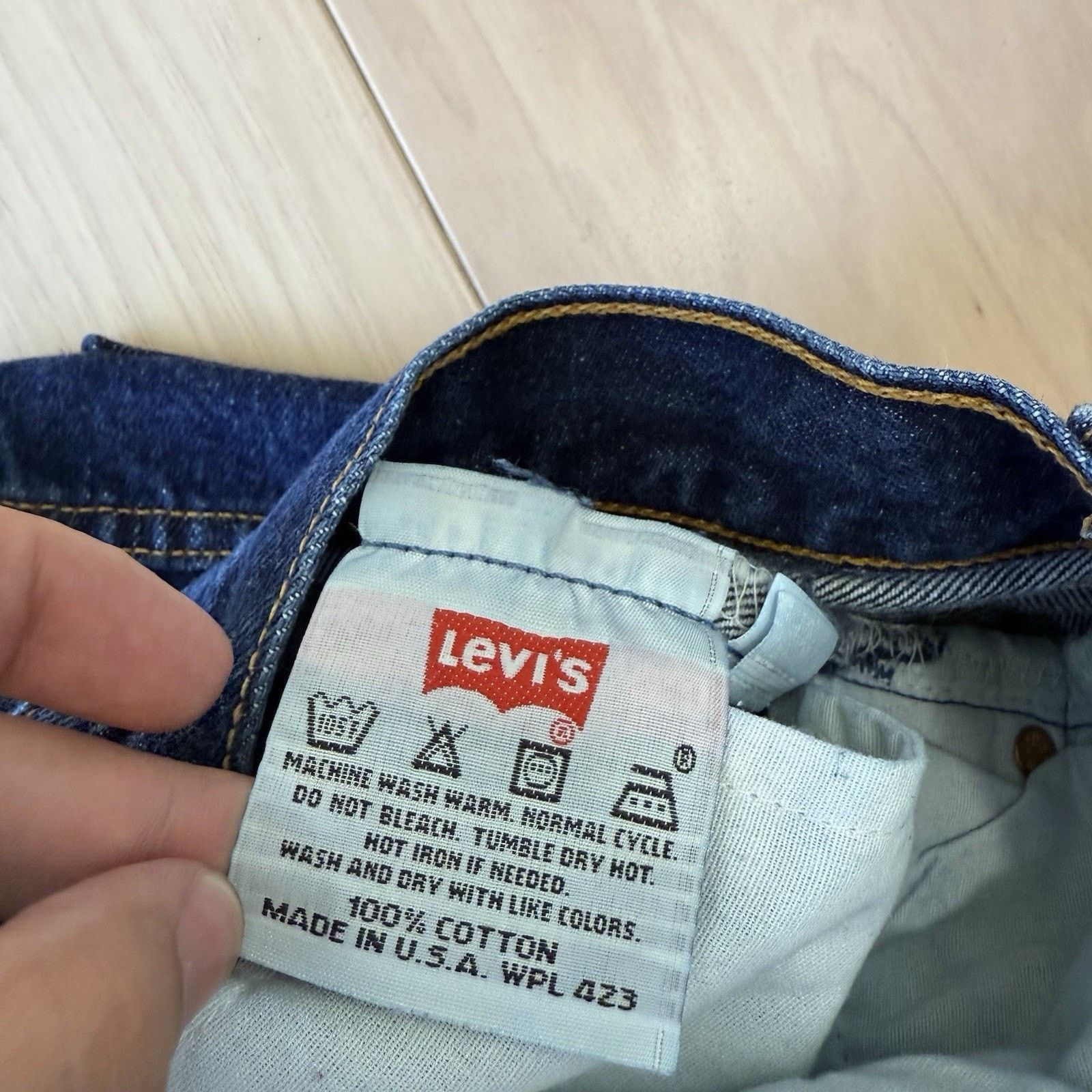 Levi's × Vintage Vintage Levis 501 Jeans 28 Blue Made In USA 90s Straight Leg Size US 28 / EU 44 - 6 Thumbnail