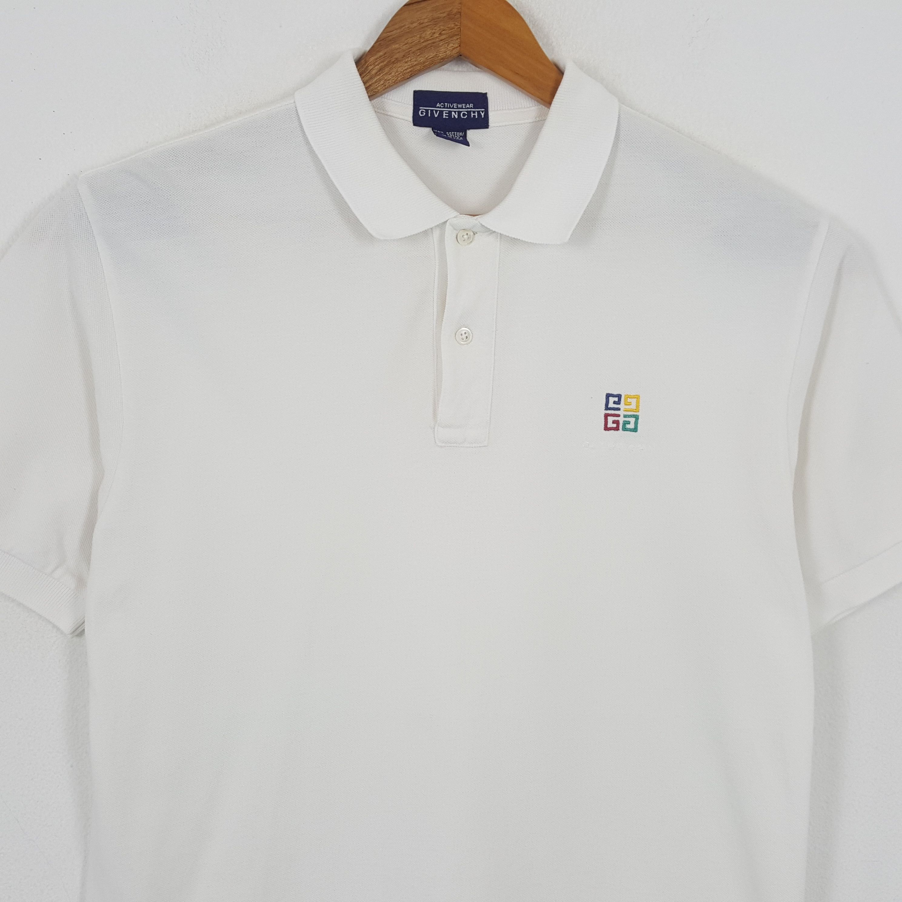 Givenchy × Vintage Vintage GIVENCHY Italian Brand White Polos Shirt Size US L / EU 52-54 / 3 - 2 Thumbnail