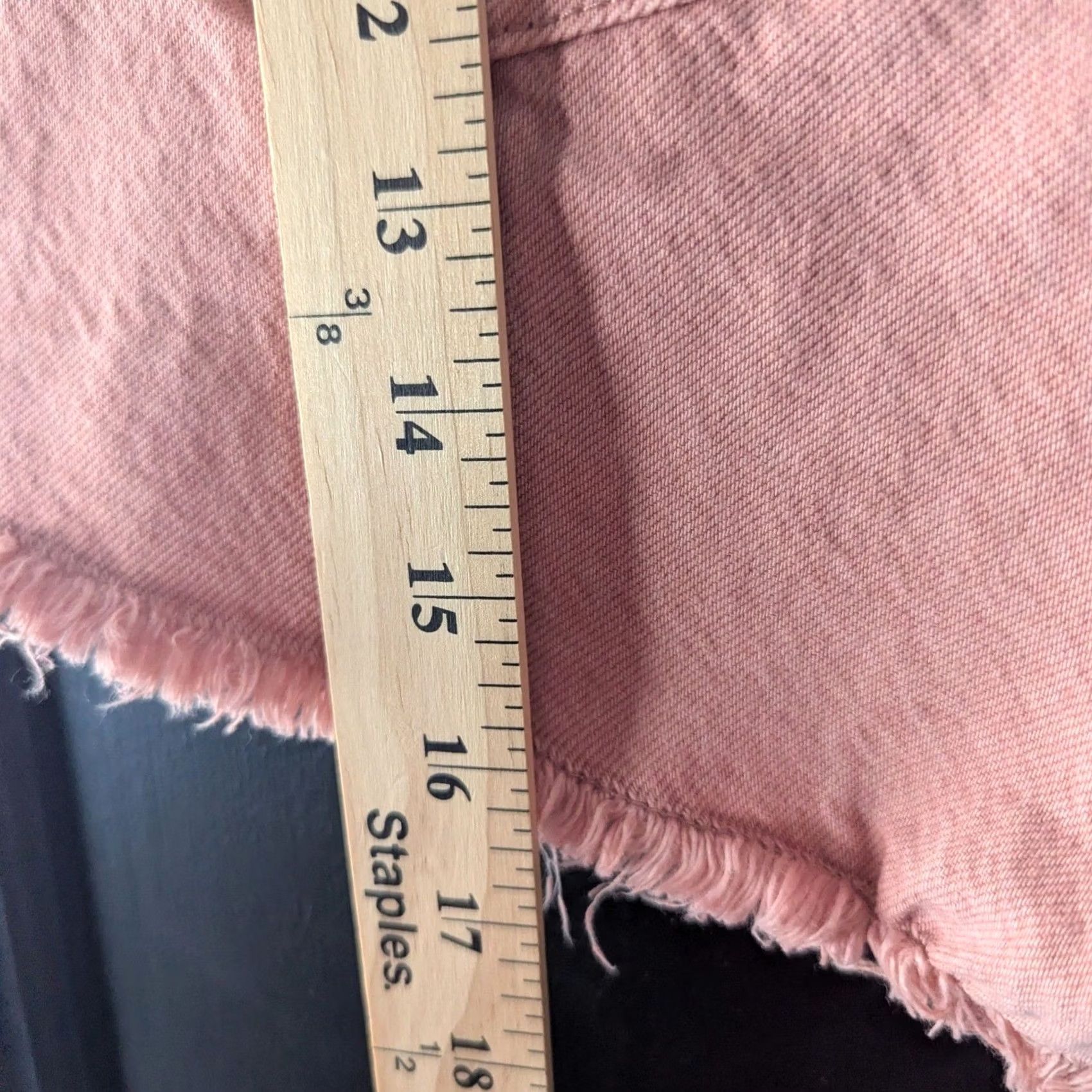 Aeropostale Aeropostale Denim Shorts Pink High Rise Cut-Off Distressed Raw Hem 90s Juniors 10 Women Fashion Casual Beach Festival Boyfriend Size 32" / US 10 / IT 46 - 7 Thumbnail