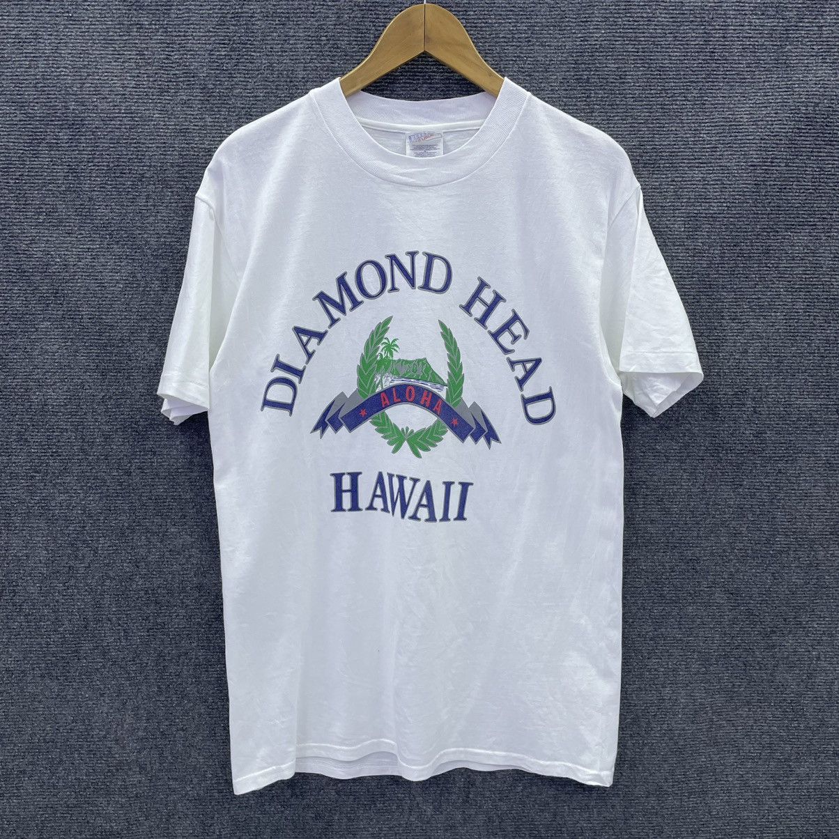 Vintage Vintage 1990s Diamond Head Hawaii T Shirt Size US M / EU 48-50 / 2 - 1 Thumbnail