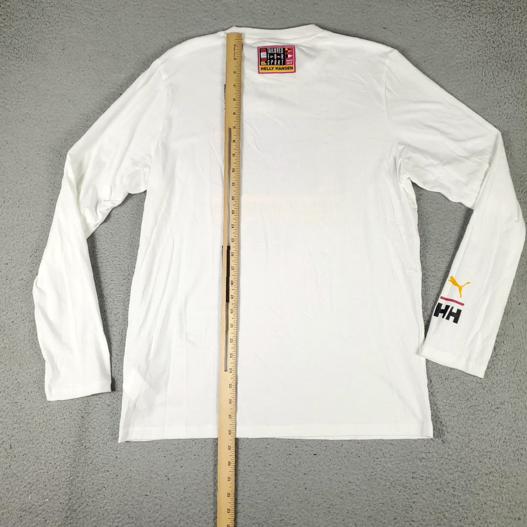 Puma PUMA Men's Long Sleeve T-Shirt White Regular Fit Cotton Logo Sports Outdoor Streetwear Size US S / EU 44-46 / 1 - 4 Thumbnail
