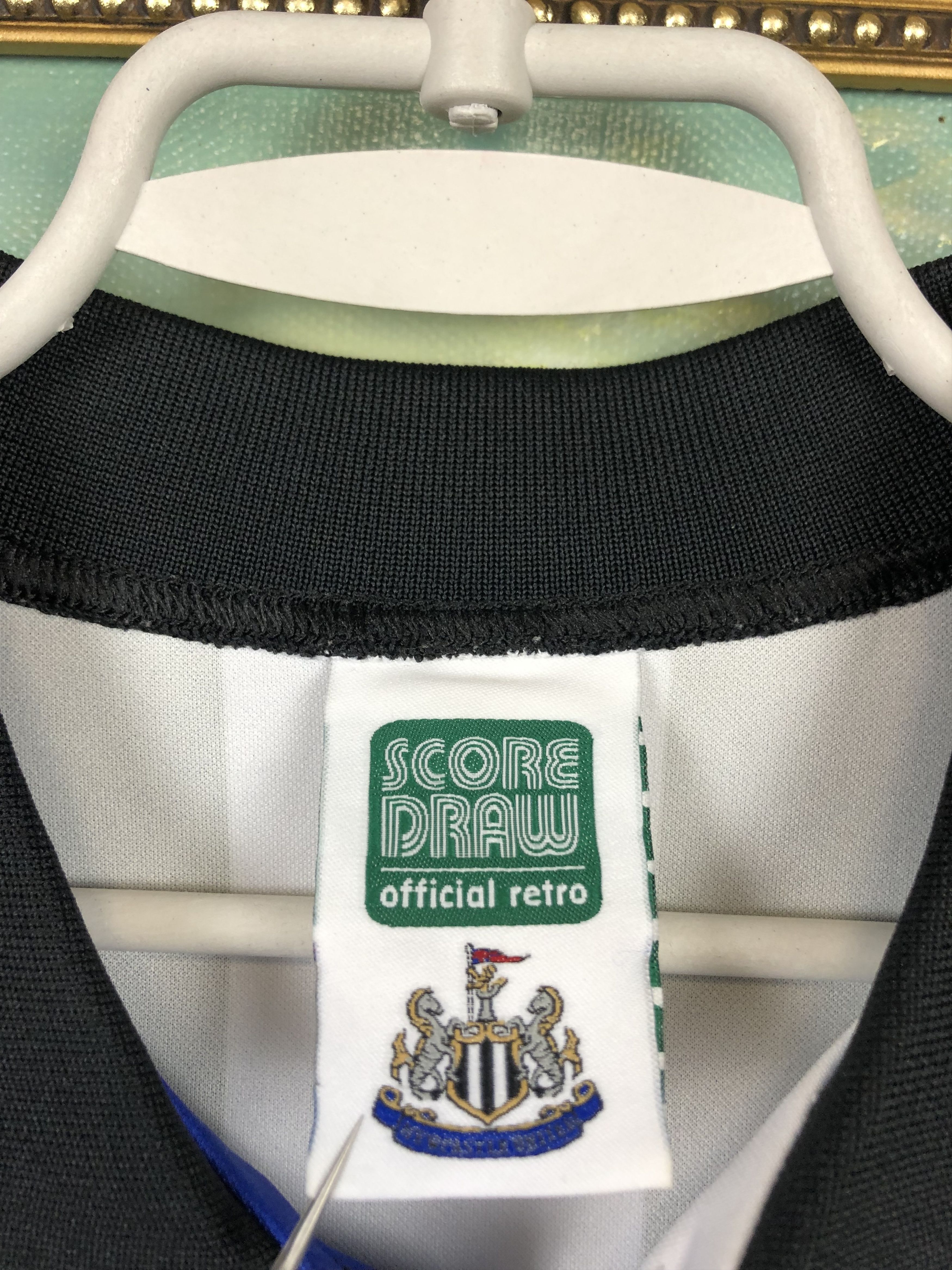 Other Newcastle football shirt 1991 Score Draw Rare Soccer Jersey Size US L / EU 52-54 / 3 - 6 Thumbnail