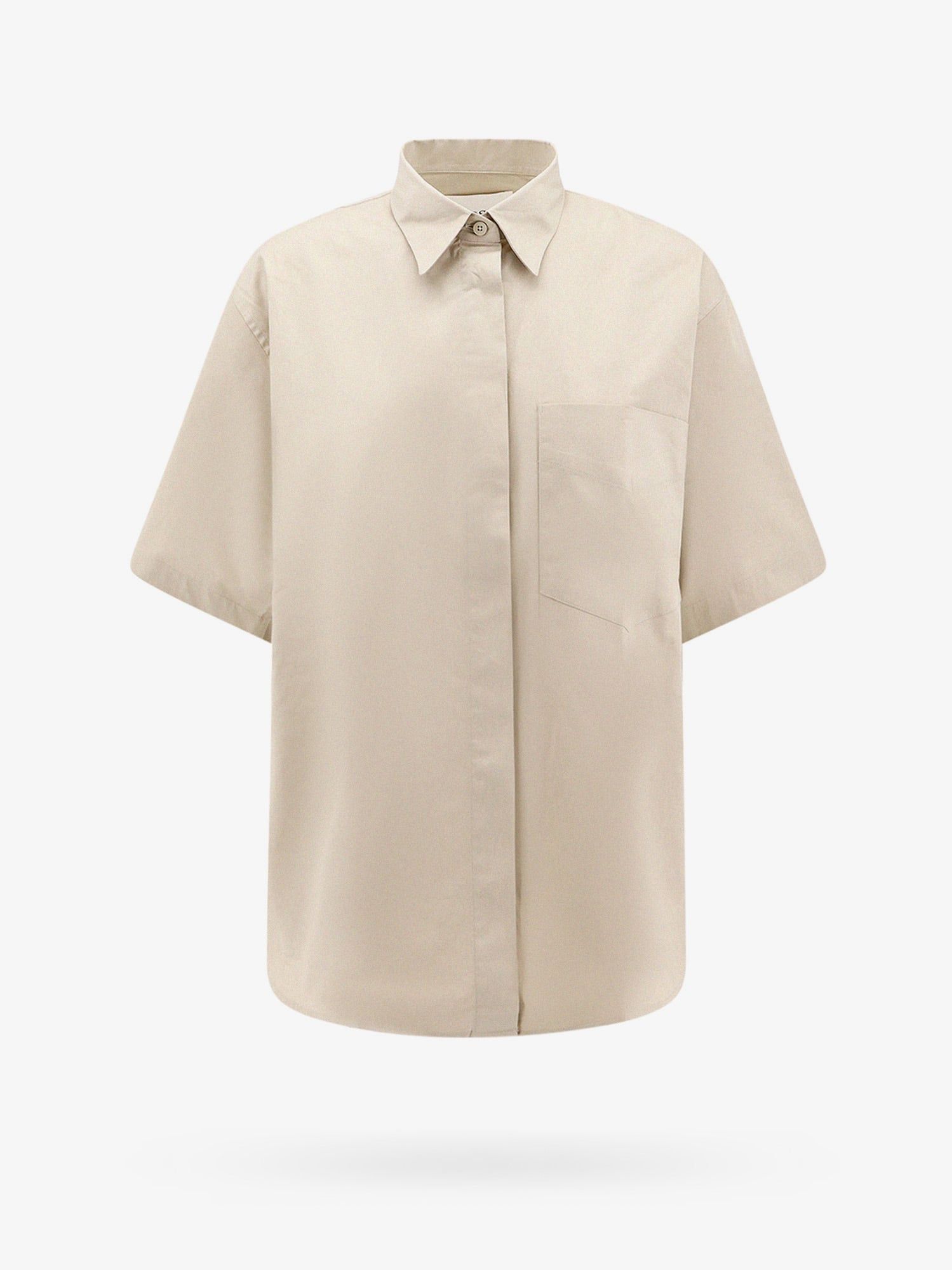 image of Closed Shirt Woman Beige Shirts, Women's (Size Small)