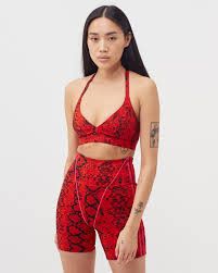 Adidas × Ivy Park Adidas x Ivy Park Allover Print Red Triangle Bra and Shorts Size 28" / US 6 / IT 42 - 7 Thumbnail