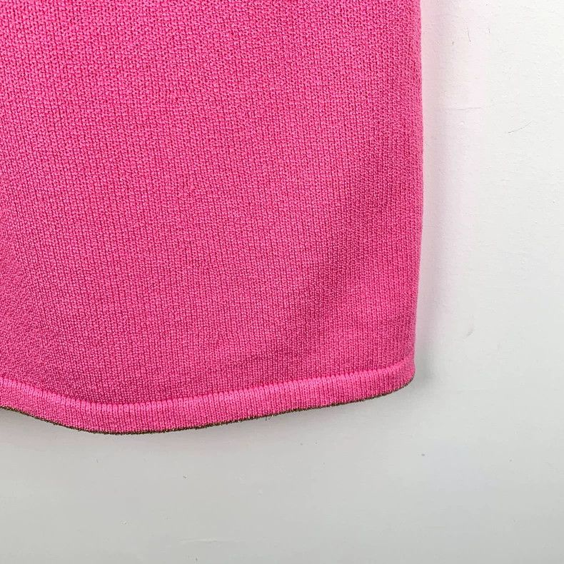 Gucci Gucci Pink bordered cotton round-neck sleeveless knitted d Size XS / US 0-2 / IT 36-38 - 5 Thumbnail