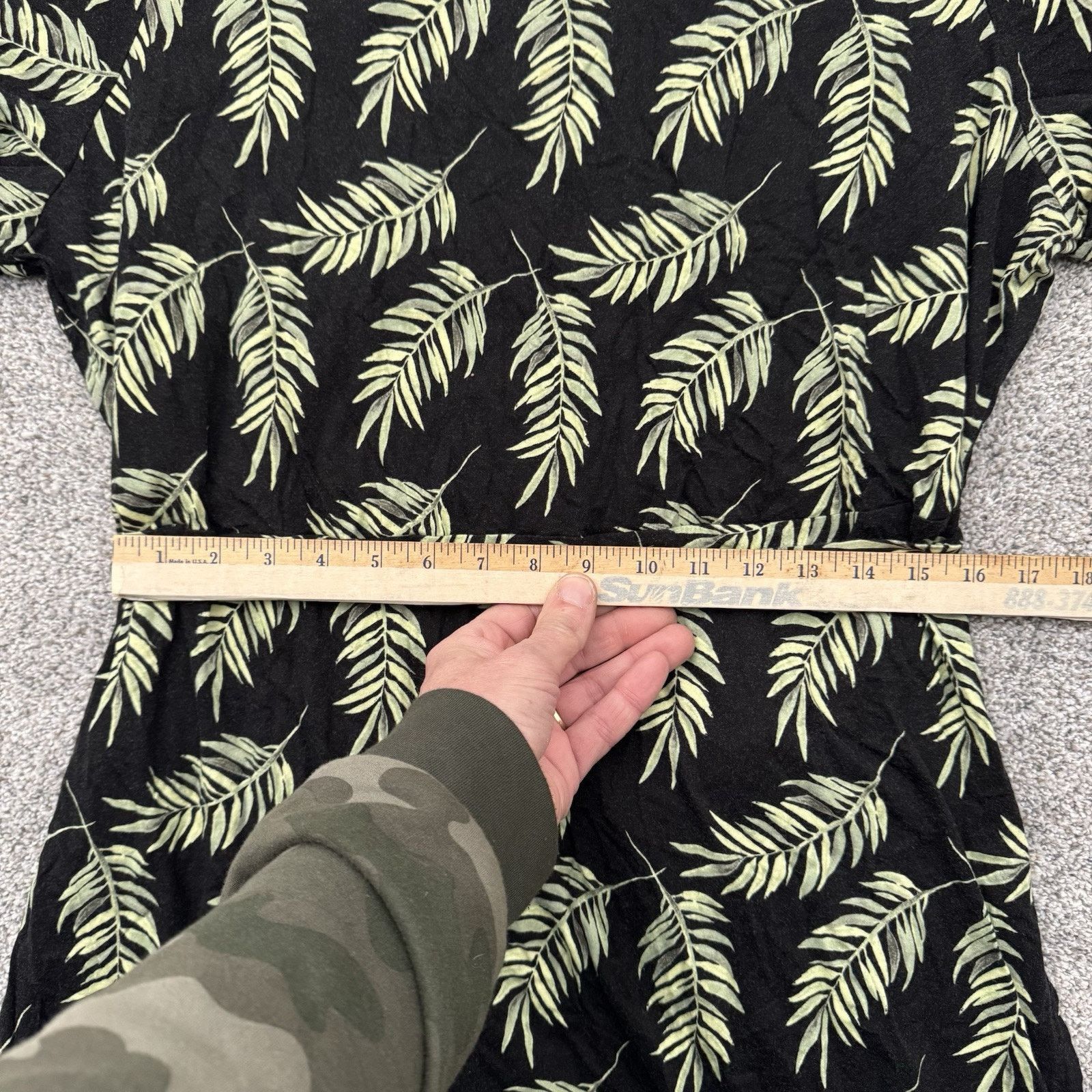 Croft & Barrow Croft & Barrow Dress 2X Plus Boho Tropical Leaf Print Casual Size XXL / US 16-18 / IT 52-54 - 5 Thumbnail