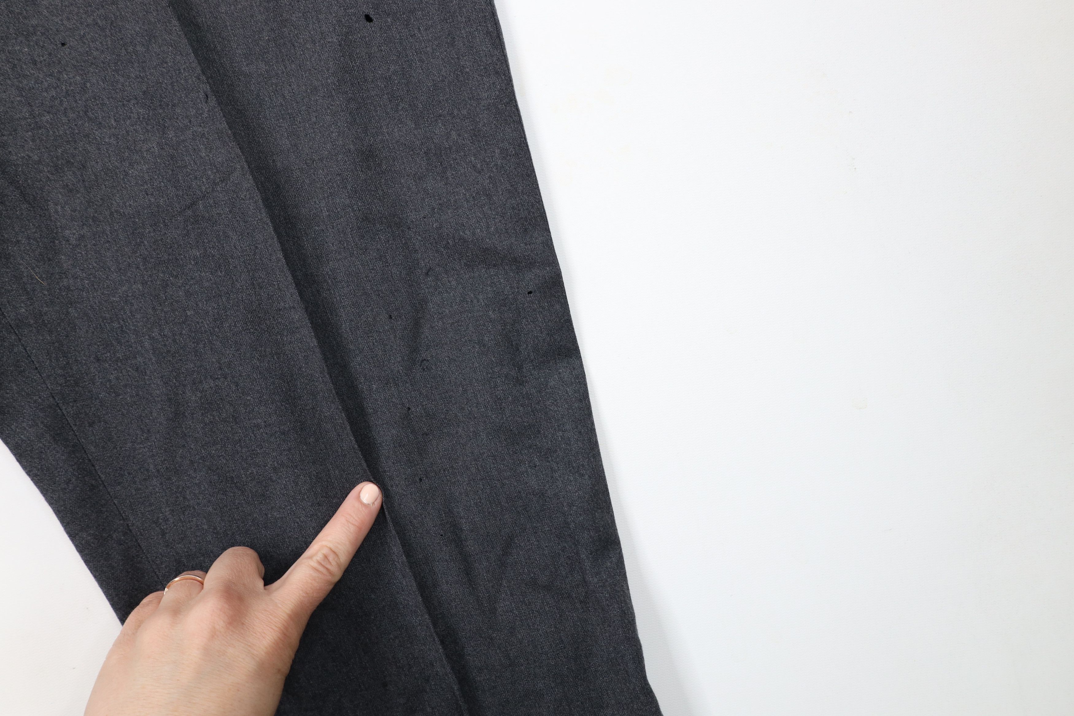 Vintage Vintage 50s 60s Streetwear Wool Cuffed Chino Pants Gray USA Size US 36 / EU 52 - 5 Thumbnail