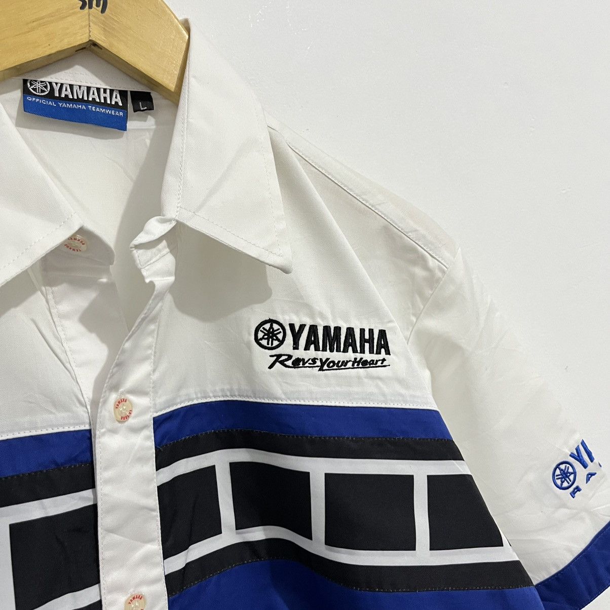 Yamaha Vintage Yamaha Racing Team Button Up Shirt Size US M / EU 48-50 / 2 - 5 Thumbnail