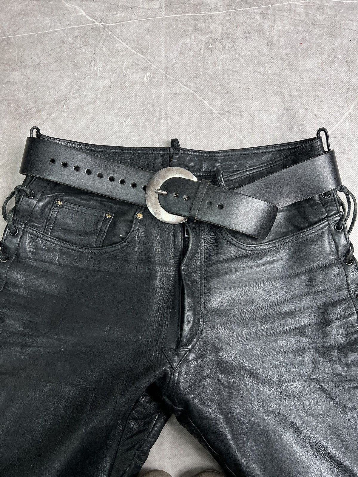 Hysteric Glamour Avant garde leather belt Ann demeulemeester style Size ONE SIZE - 1 Thumbnail