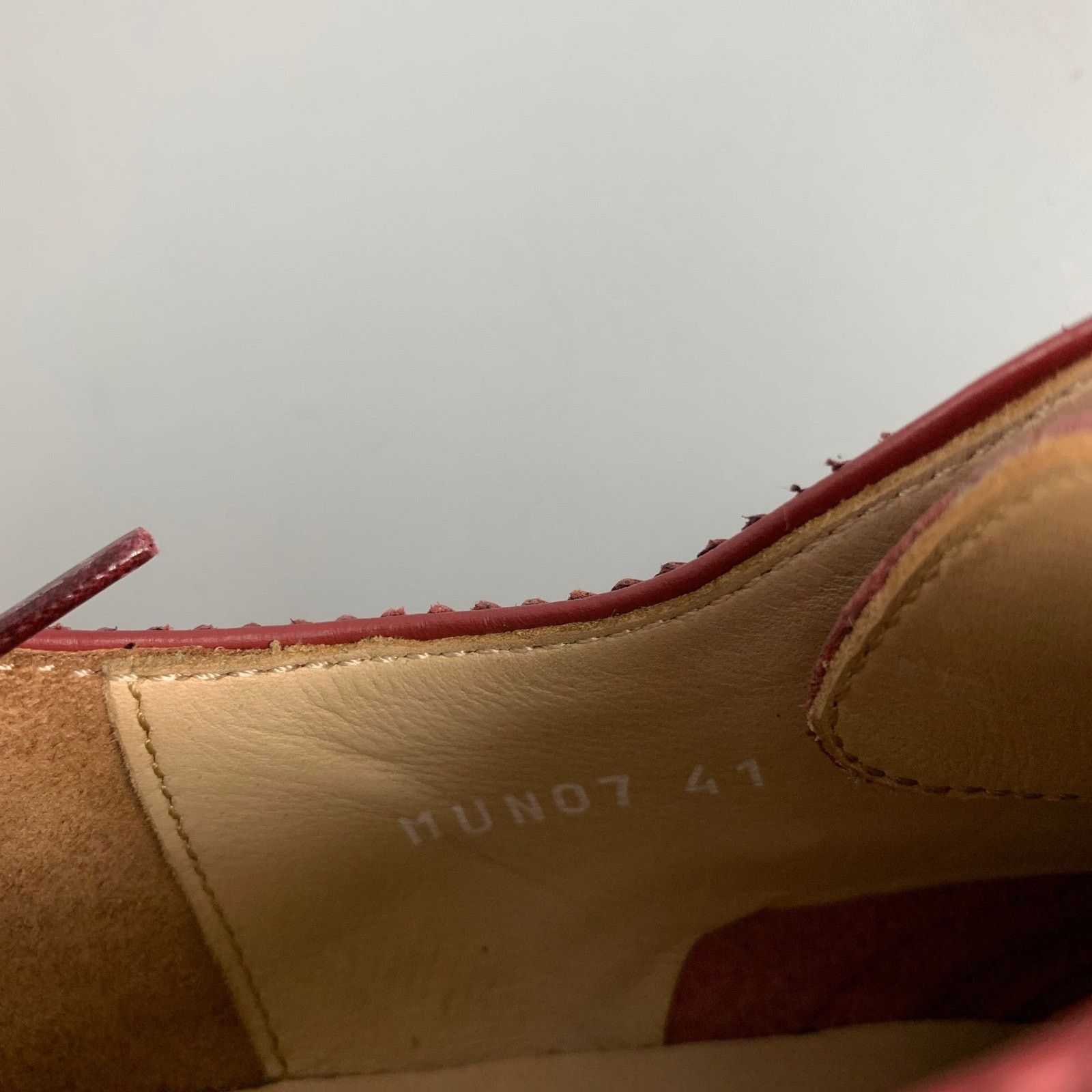 Paul Smith PAUL SMITH BSrick Perforated Leather Wingtip Lace Up Shoes Size US 8 / EU 41 - 8 Thumbnail