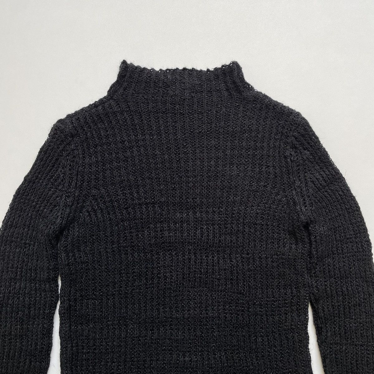 Dries Van Noten ‘Milla’ Black Cobweb Weave Sweater Size US M / EU 48-50 / 2 - 3 Thumbnail