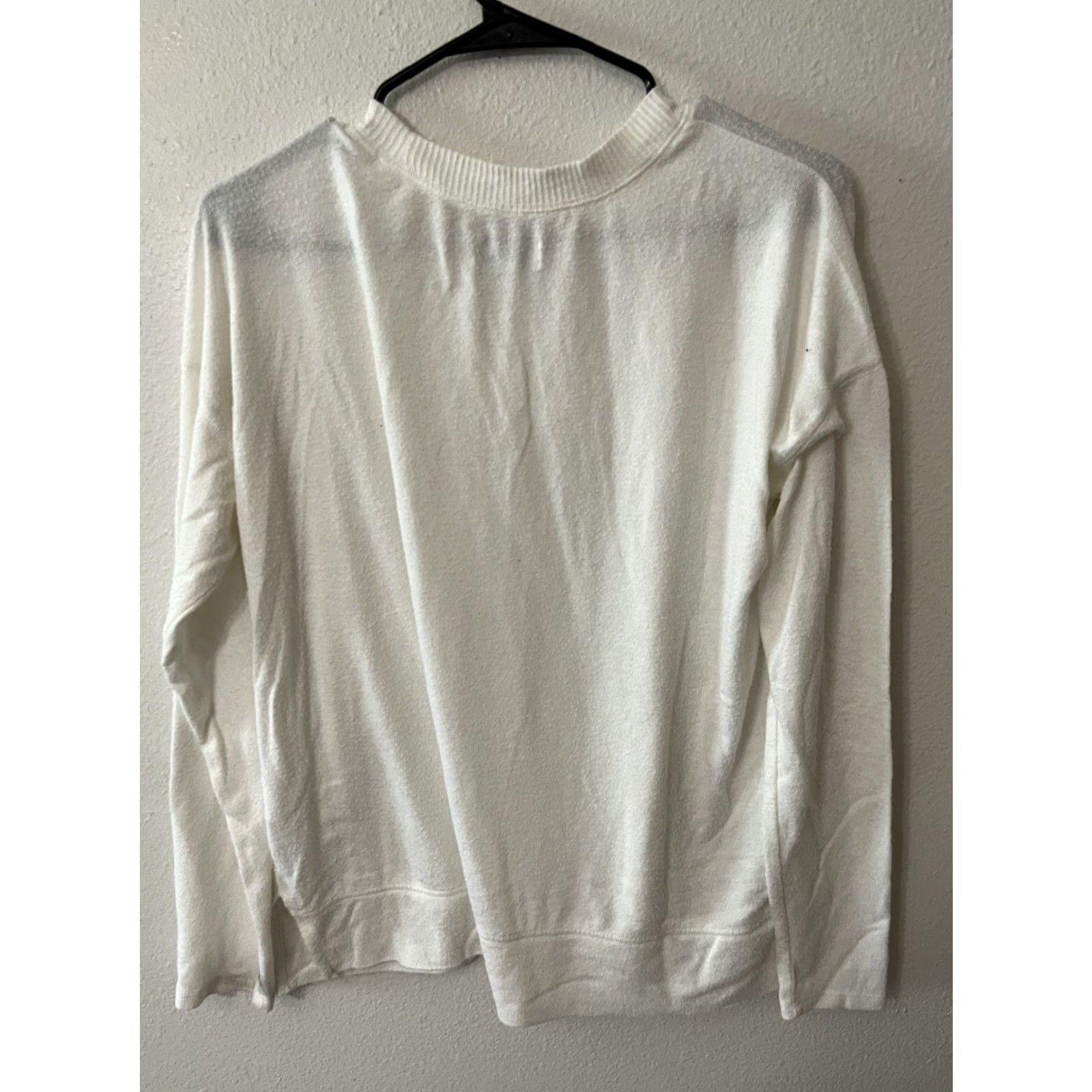 Lucky Brand Lucky Brand Sweater Women's White Viscose Blend Long Sleeve Round Neck Medium Size M / US 6-8 / IT 42-44 - 2 Thumbnail