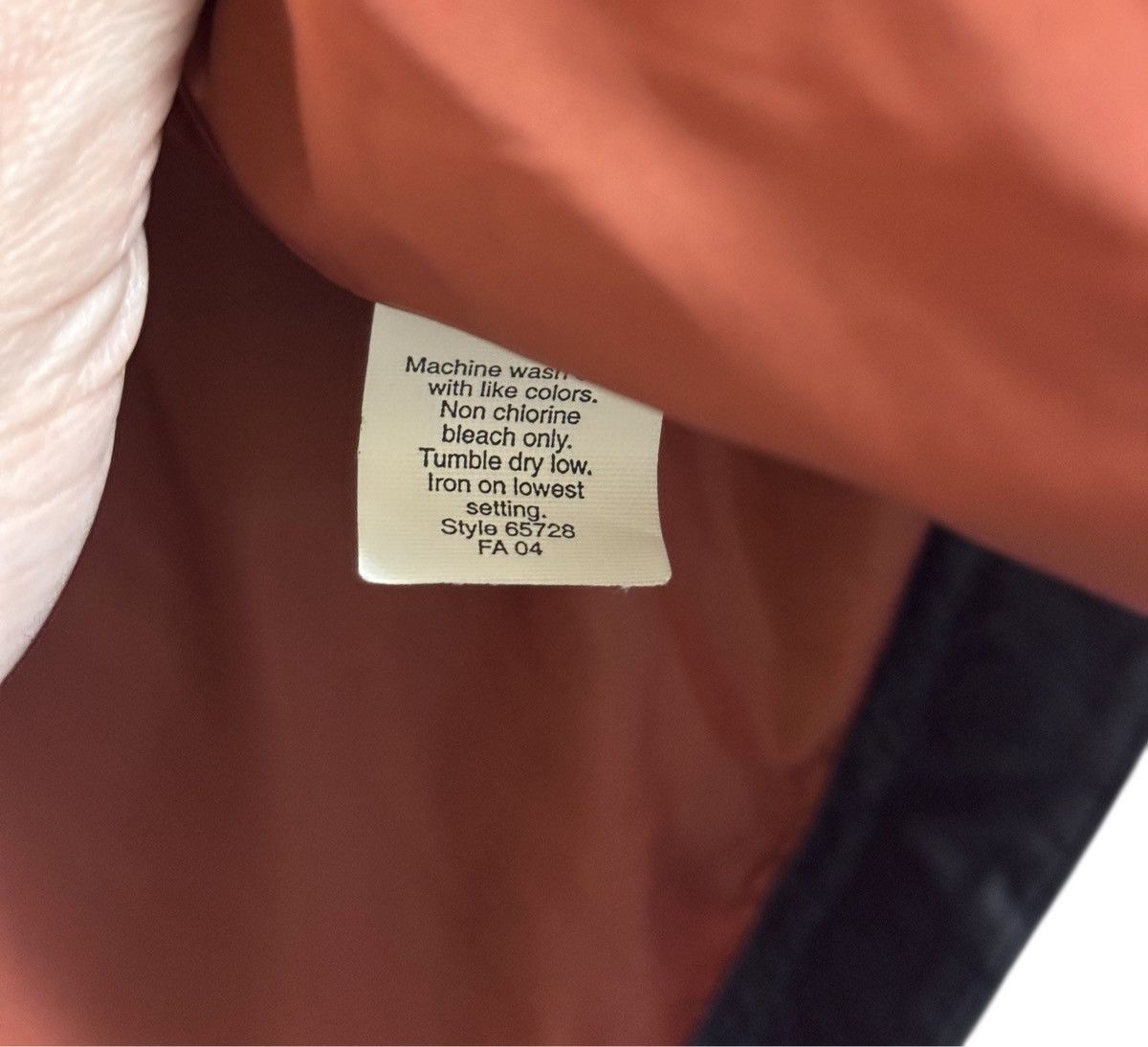 J.Crew J.CREW Fall 04 Navy/Orange Down Feather Puffer Full-Zip Vest Size US L / EU 52-54 / 3 - 6 Thumbnail