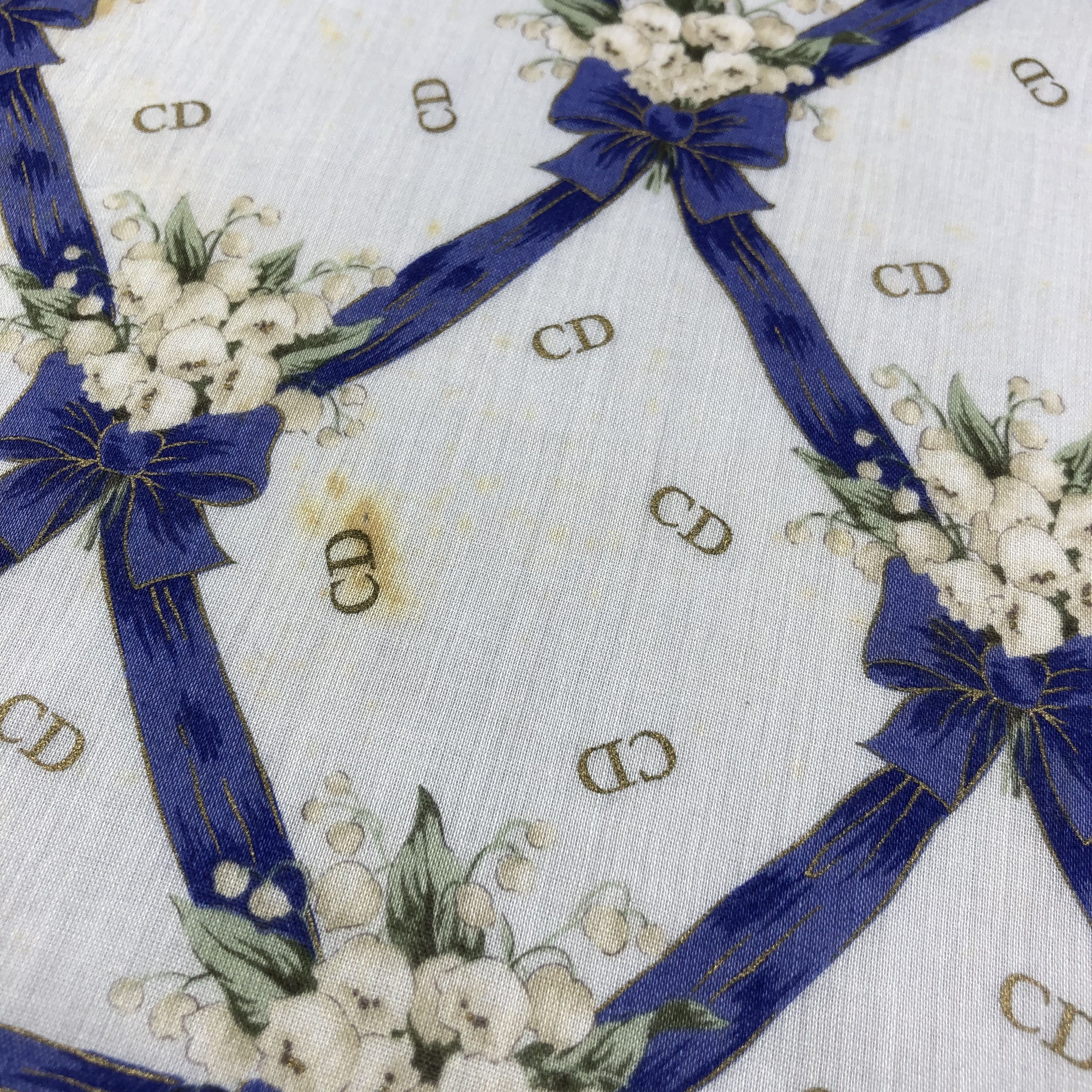 Christian Dior Monsieur Christian Dior CD Handkerchief Neckerchief Bandana H1949 Size ONE SIZE - 7 Thumbnail