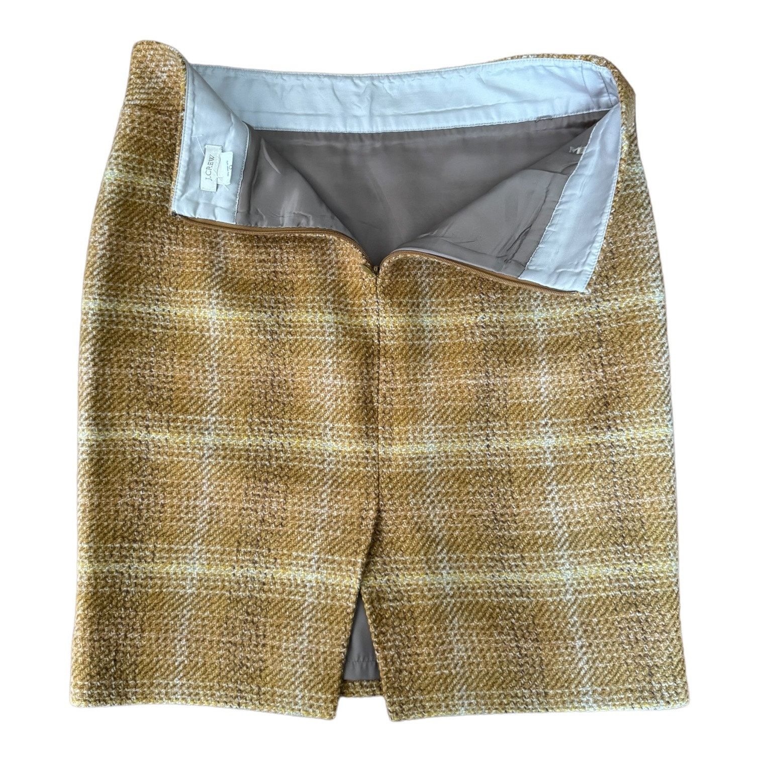 J.Crew J.Crew 'Sunnie Pencil Skirt' in Mustard Tweed size 6 Size 28" / US 6 / IT 42 - 7 Thumbnail
