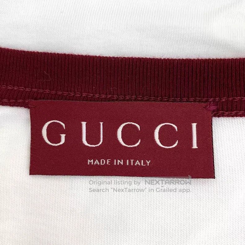 Gucci Gucci White badge embroidered cotton round-neck short-slee Size XS / US 0-2 / IT 36-38 - 6 Thumbnail