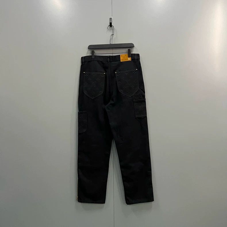 Louis Vuitton Louis Vuitton Black print overalls pants 2501-Nextarrow Size US 33 - 2 Thumbnail